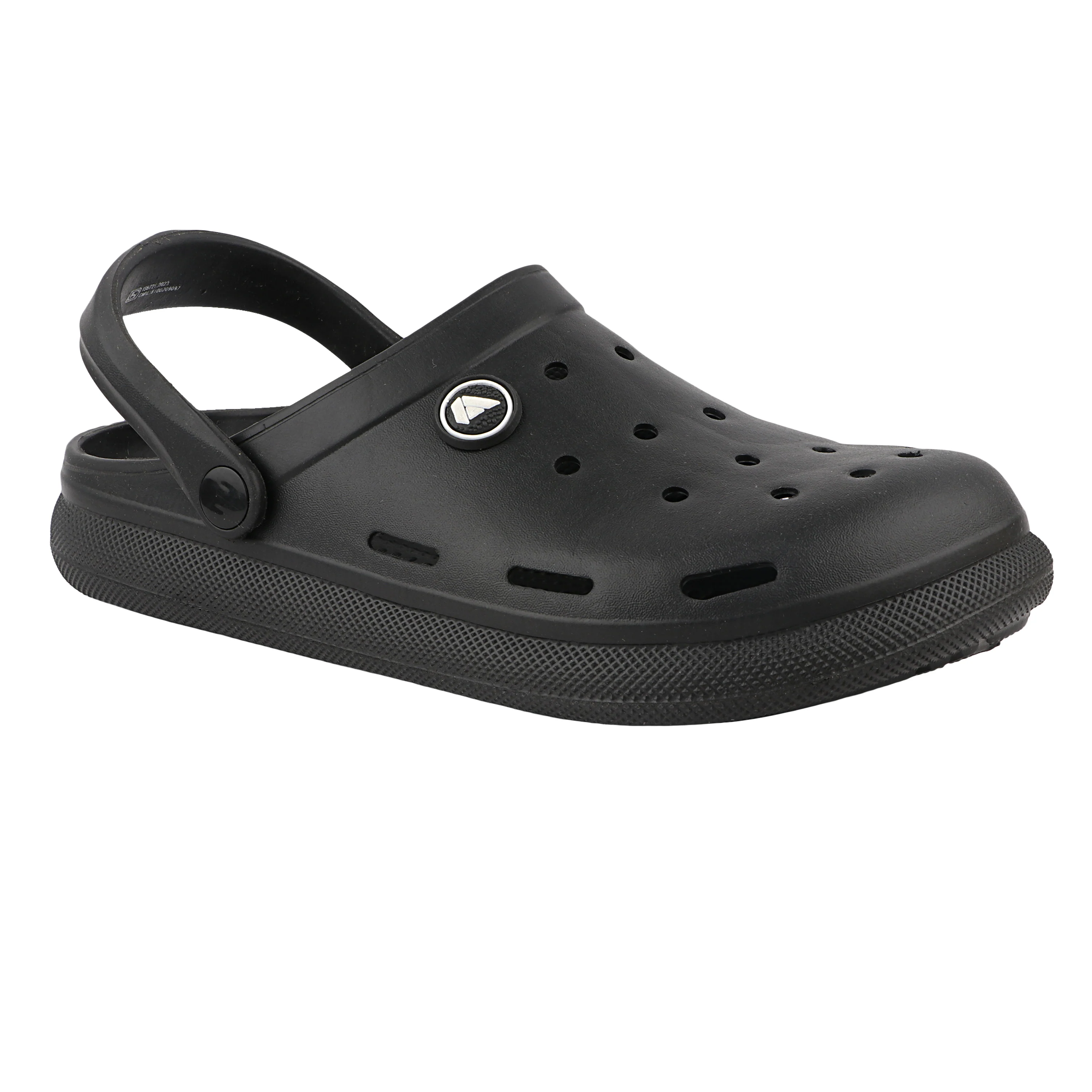 FUEL 1101 Lightweight and Comfortable Slip-On Casual Clogs with Cushioned Footbed Clogs for Men's (Black)