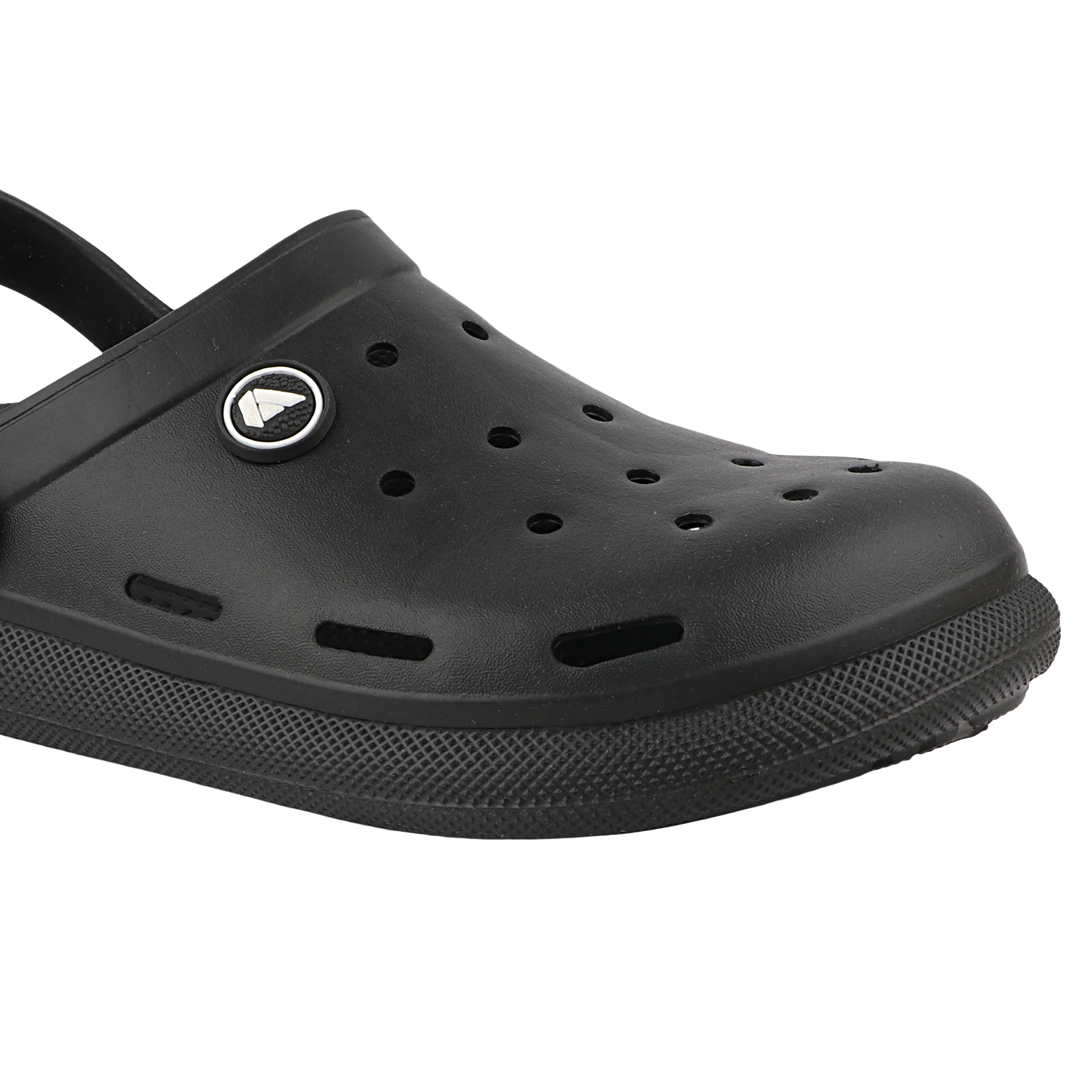 FUEL 1101 Lightweight and Comfortable Slip-On Casual Clogs with Cushioned Footbed Clogs for Men's (Black) - Image 2