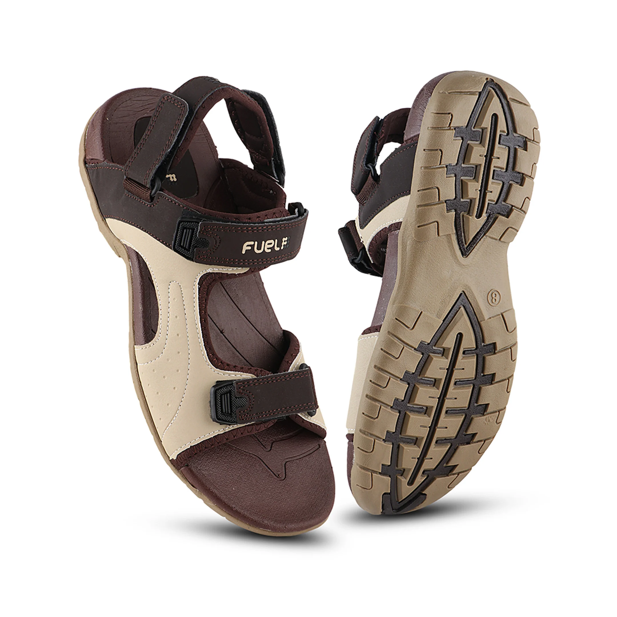 FUEL 2112-02 Men’s Outdoor Comfortable Daily Wear Sports Sandals (Brown) - Image 6