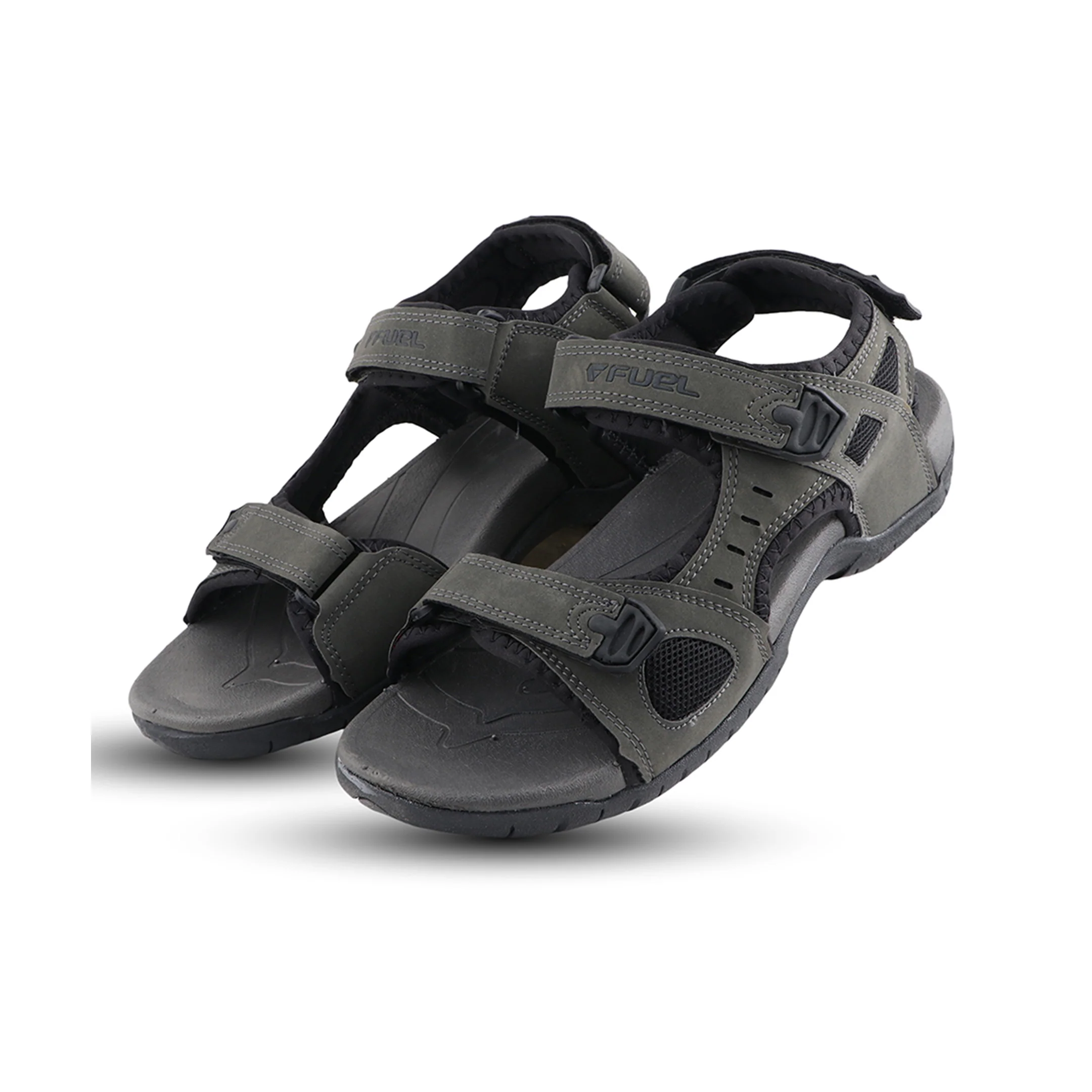 FUEL 2112-04  Casual Sports Sandal For Man (Black-Grey) - Image 5