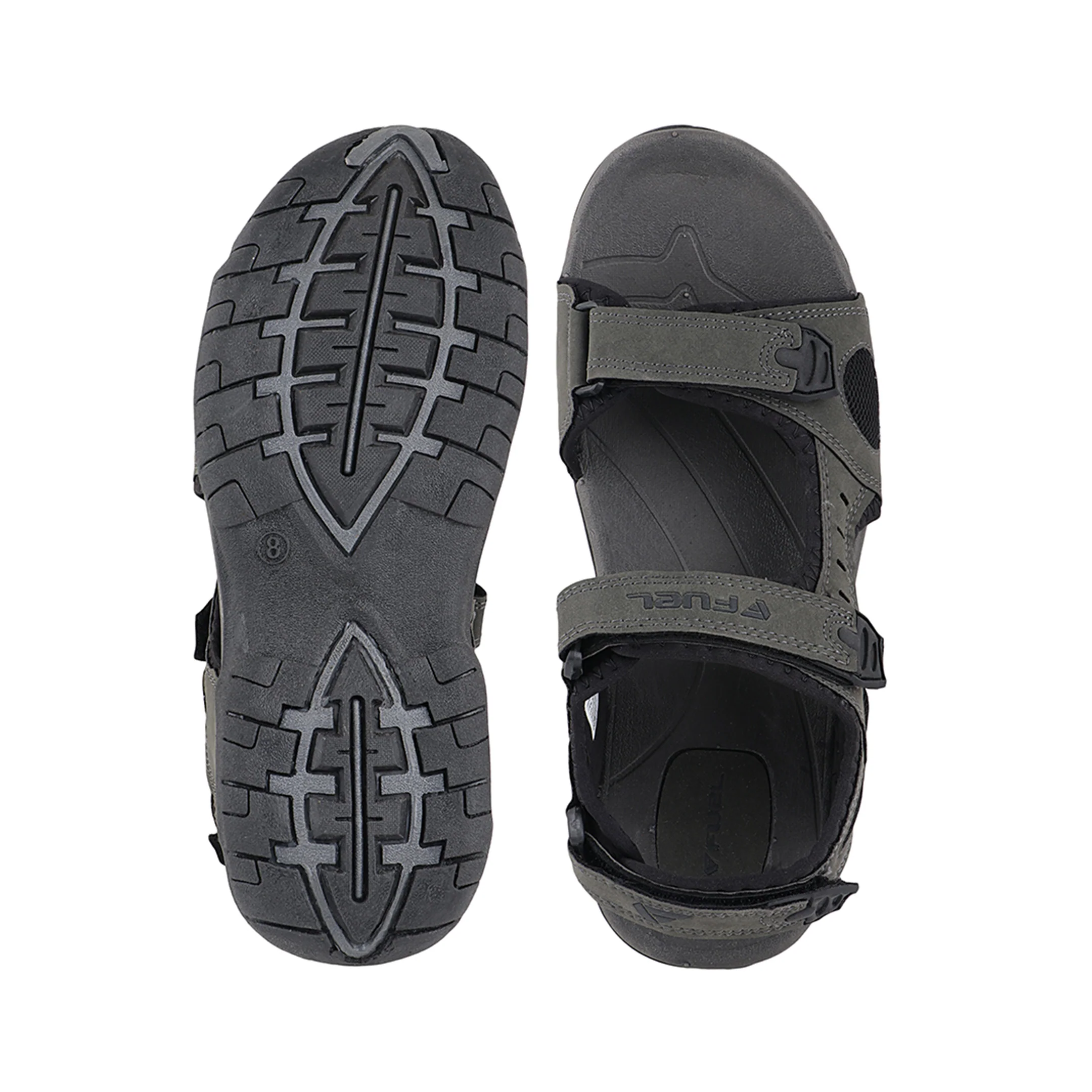 FUEL 2112-04  Casual Sports Sandal For Man (Black-Grey) - Image 6