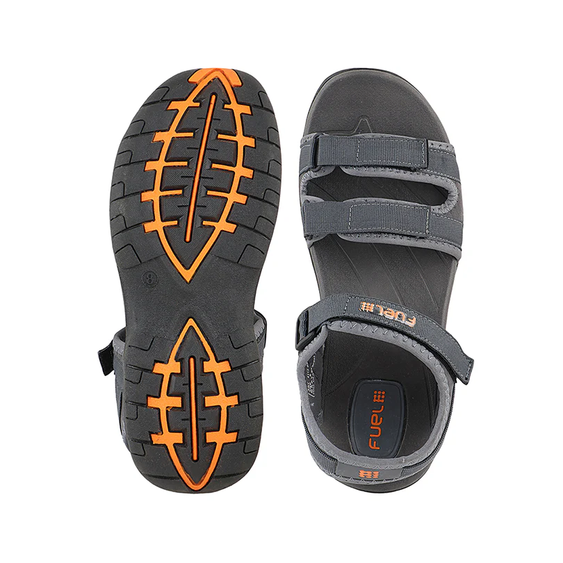 FUEL 2112-05 Comfortable Outdoor Sandals For Men's (Grey) - Image 5