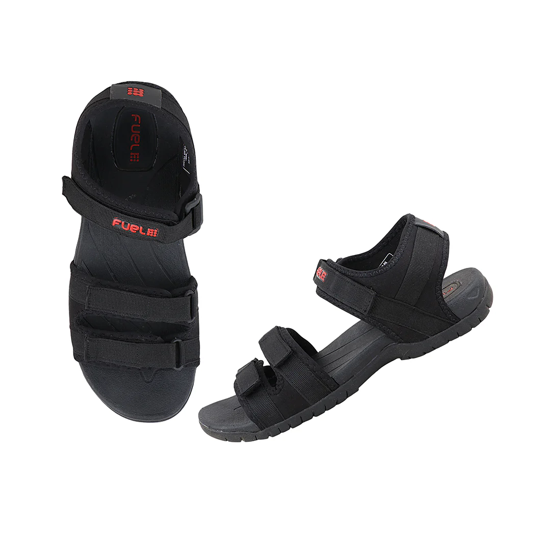FUEL 2112-05 Comfortable Outdoor Sandals For Men's (Black) - Image 6