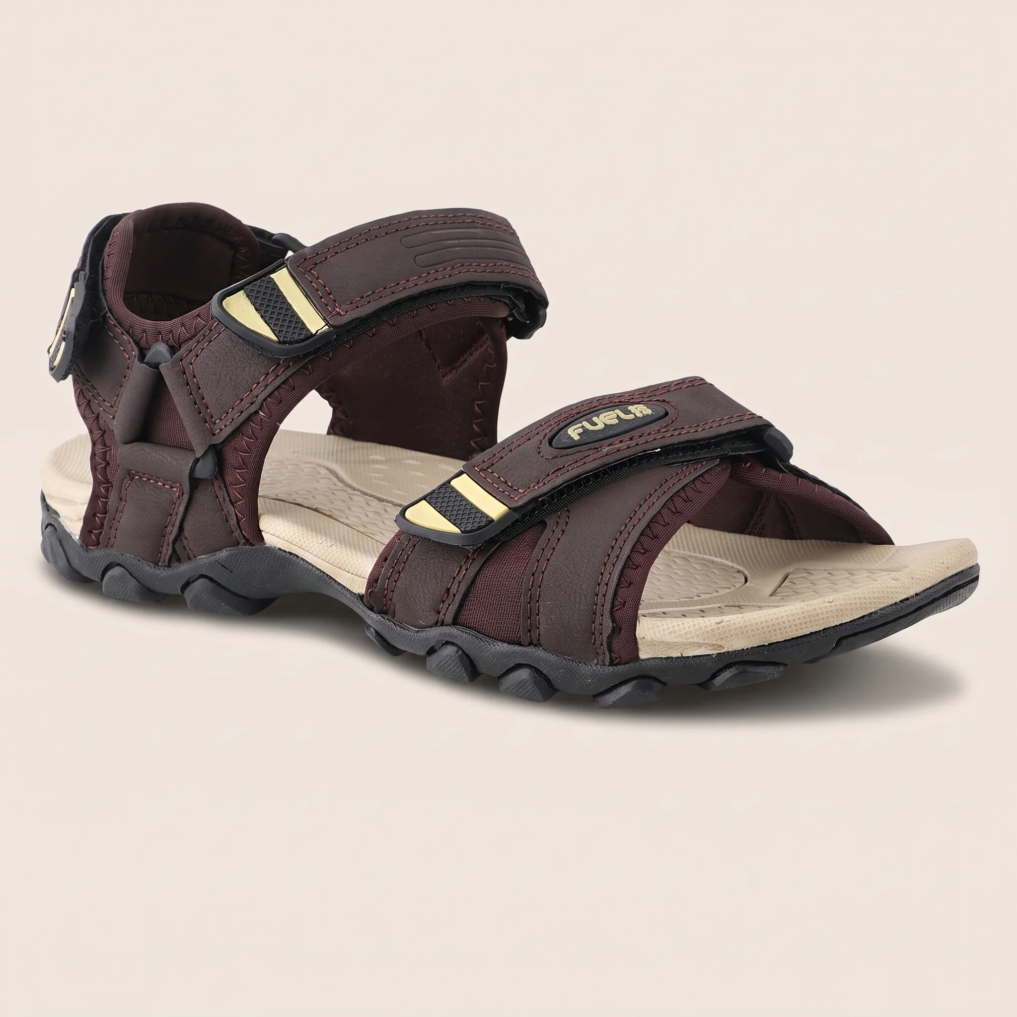 FUEL Adam Casual Sports Sandal for Men (Brown)