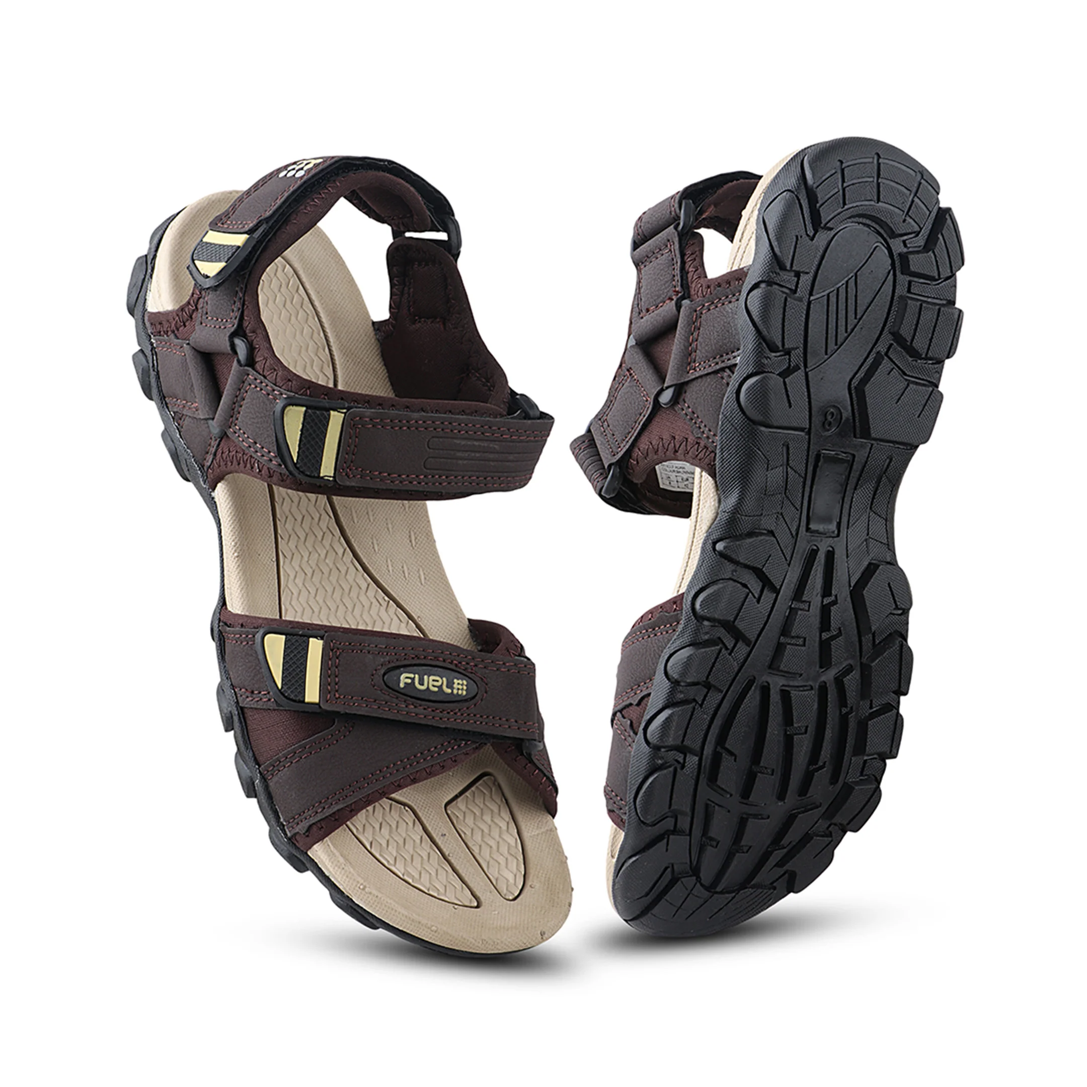 FUEL Adam Casual Sports Sandal for Men (Brown) - Image 7