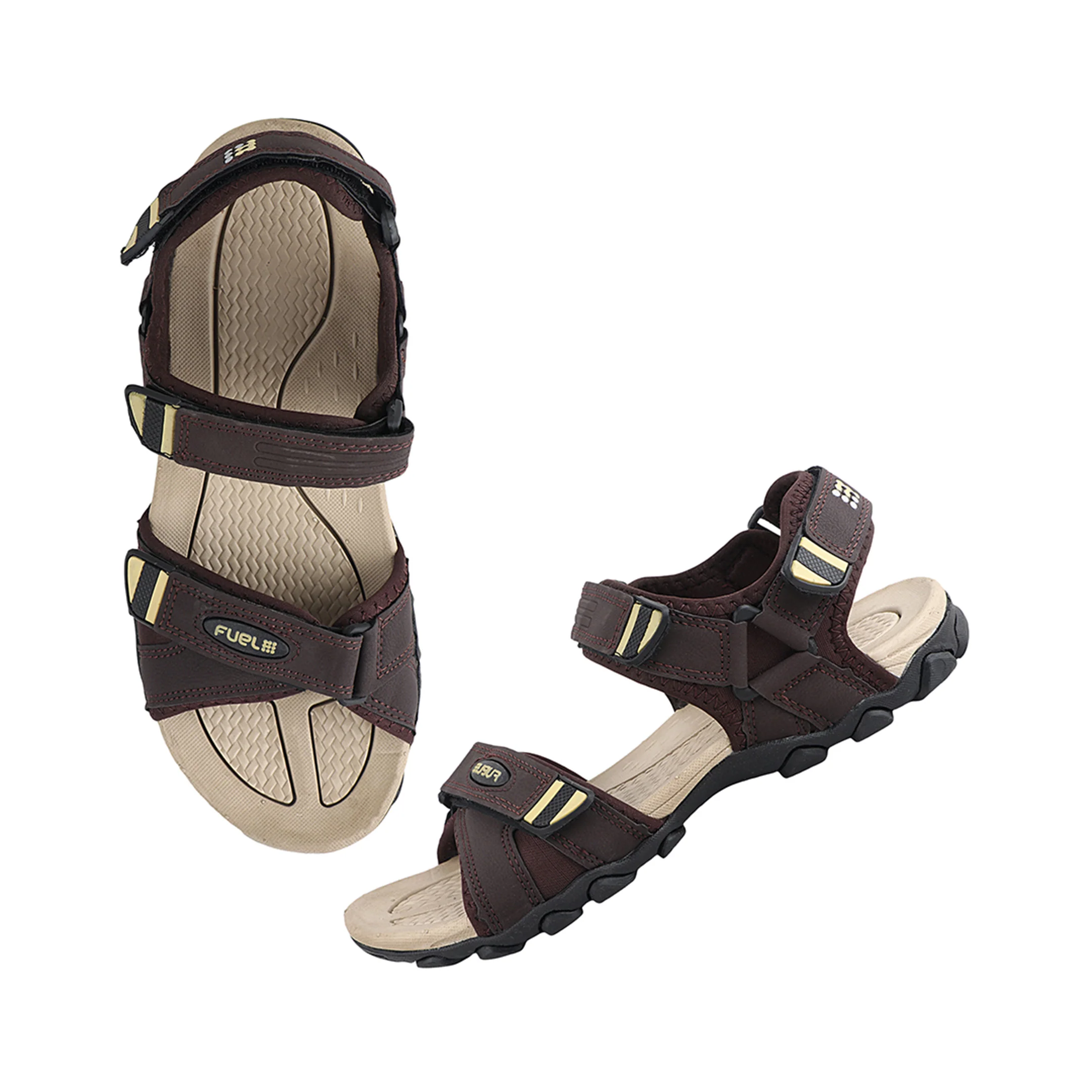 FUEL Adam Casual Sports Sandal for Men (Brown) - Image 8