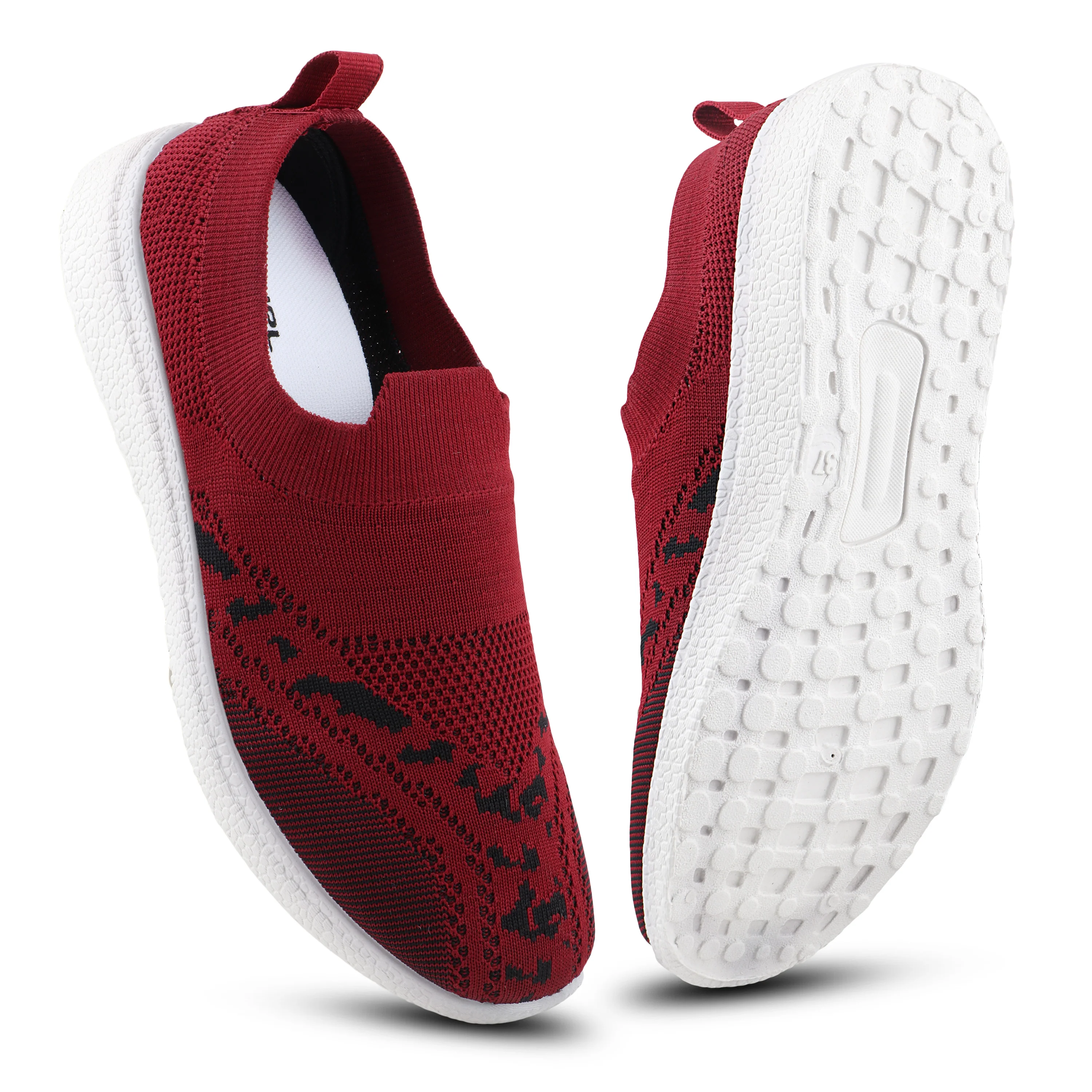 FUEL Adele Breathable Upper with Anti-Slip PVC Sole Women’s Shoes (Red) - Image 6
