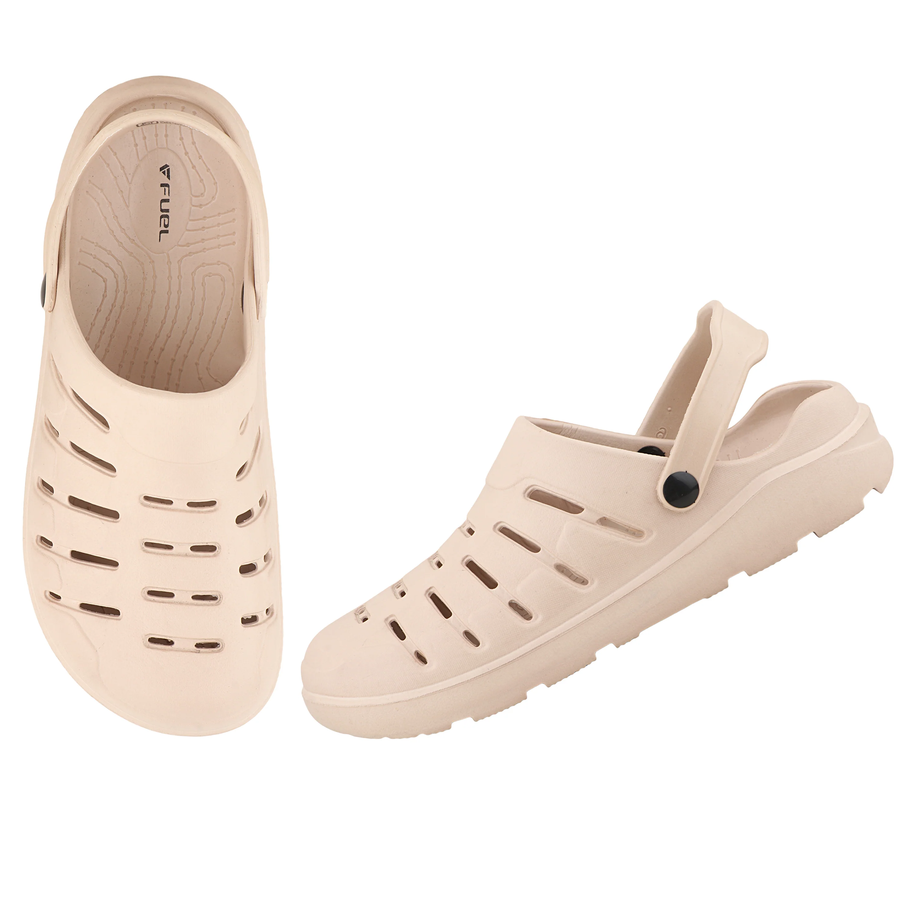 FUEL Adventure Clogs Slipper For Men's and Women's (Beige) - Image 5
