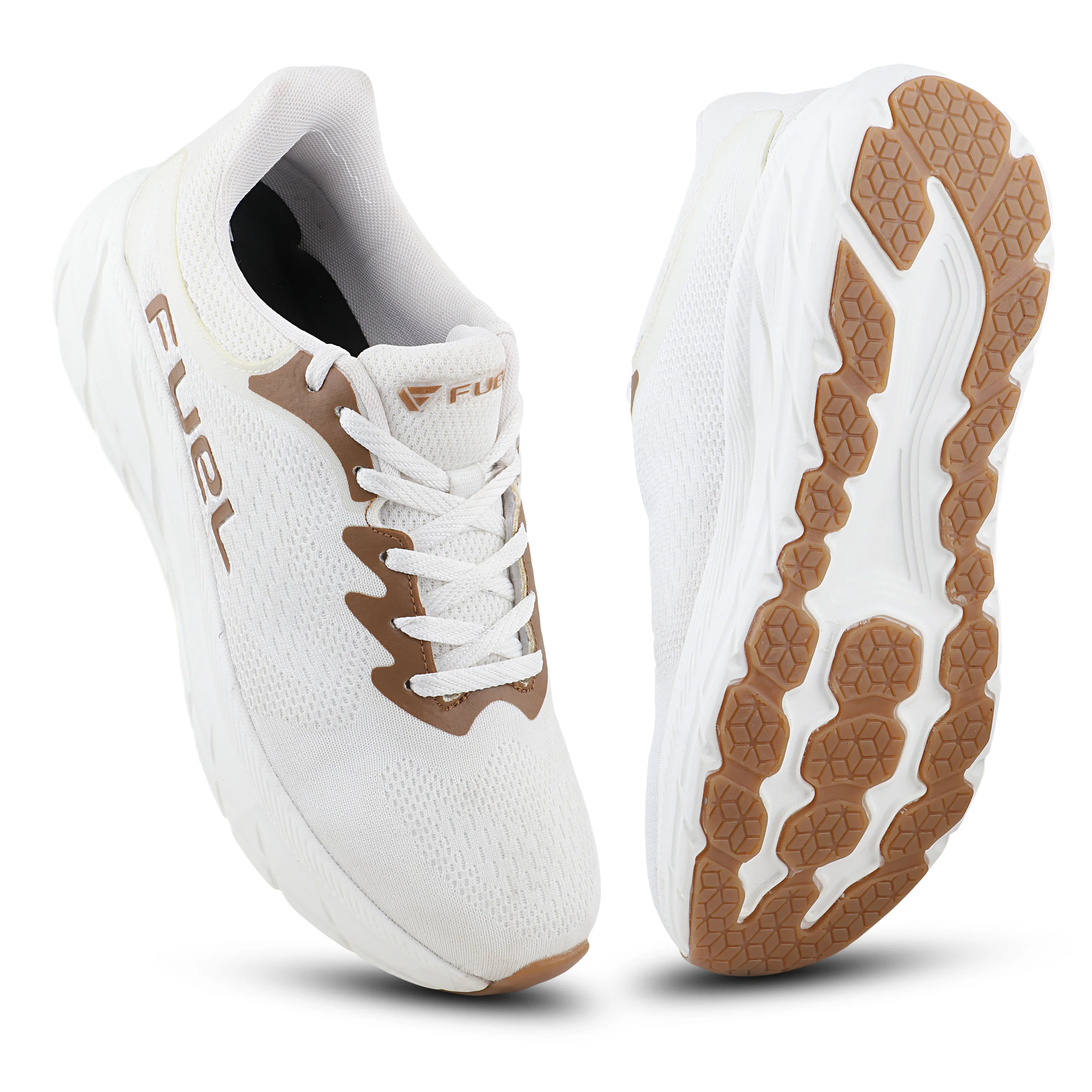 FUEL Airfly Comfortable and Light weight Sport Shoes for Men's (White) - Image 6