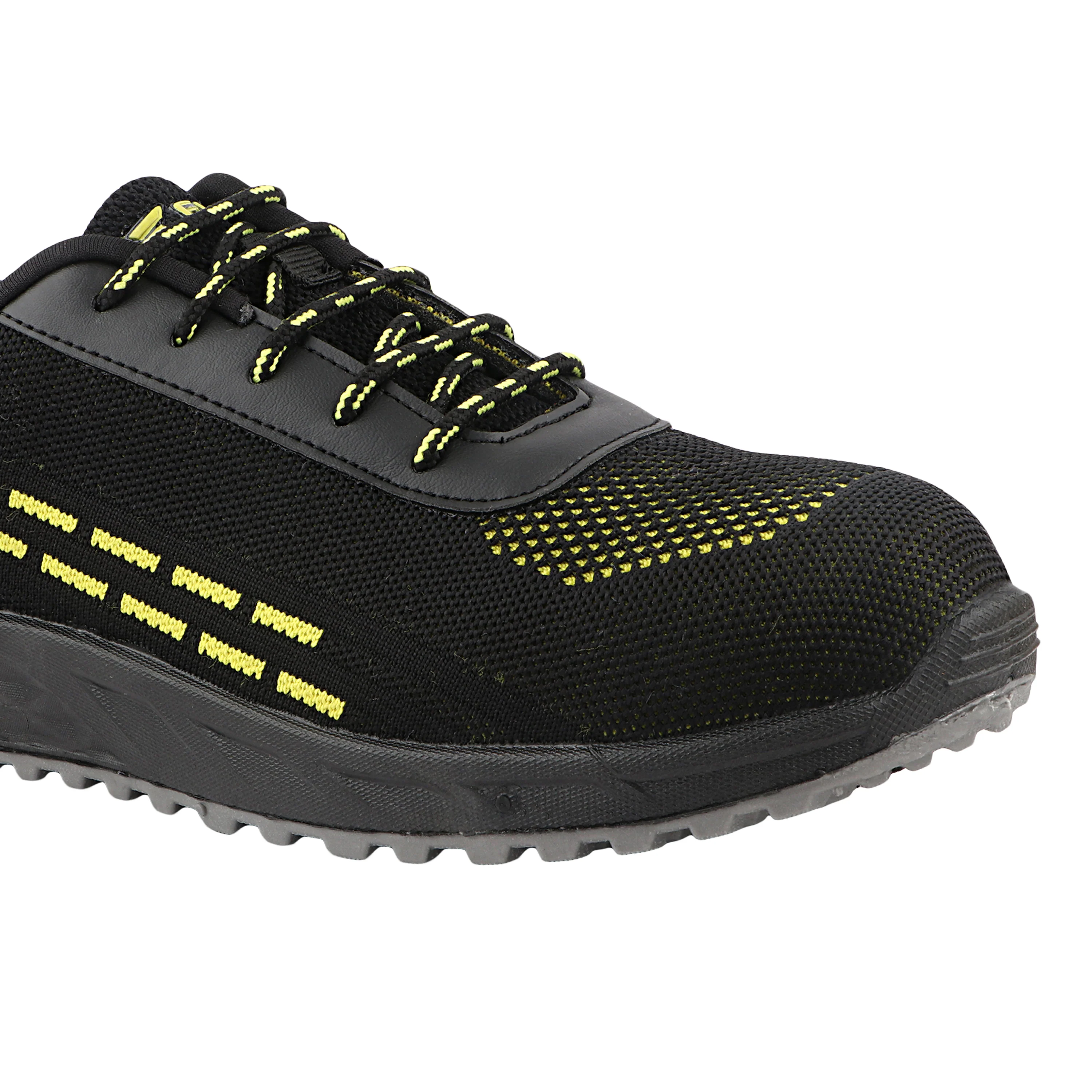 FUEL Armour 1 DD ISI Marked Strong Knitting Upper Breathable Safety Shoes for Men's Steel Toe Cap With Double Density Rubberized PVC Sole (Black) - Image 3