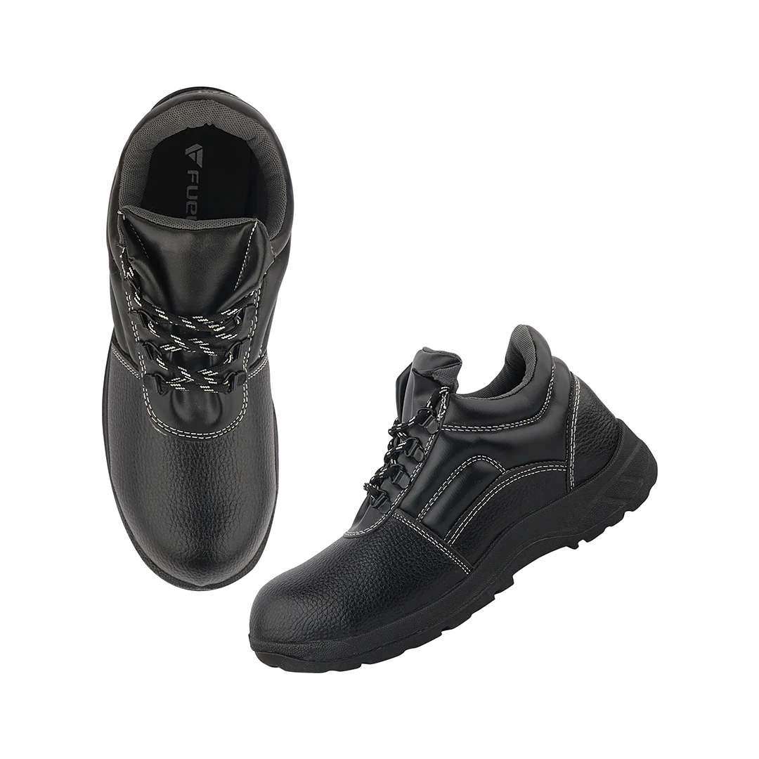 FUEL Arsenal HC Single Density PVC Sole Industrial Safety Shoe For Men's with Steel Toe Cap(Black) - Image 10
