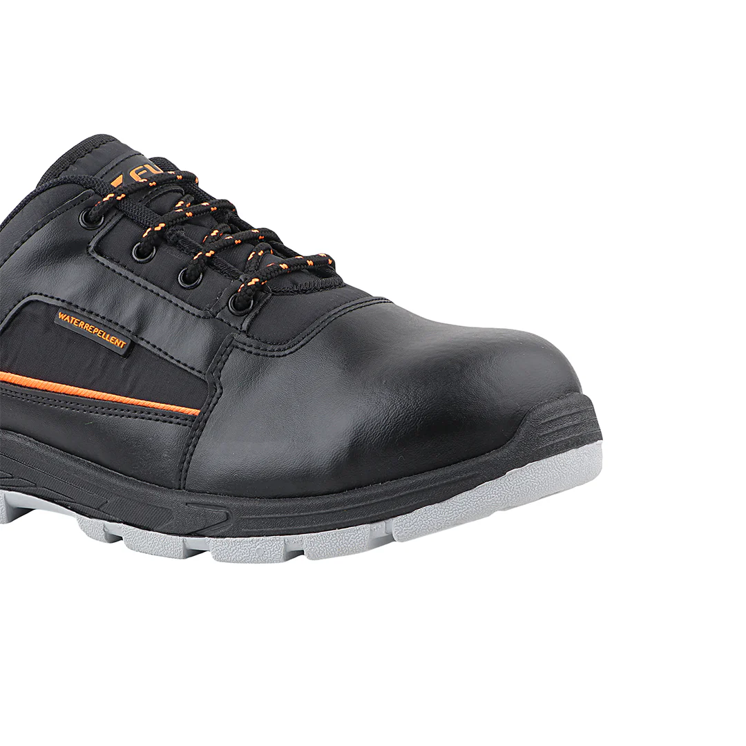 FUEL Armour 3 DD ISI Marked Synthetic Fabric Breathable Safety Shoes For Men's Steel Toe Cap With Double Density Rubberized PVC Sole (Black) - Image 4