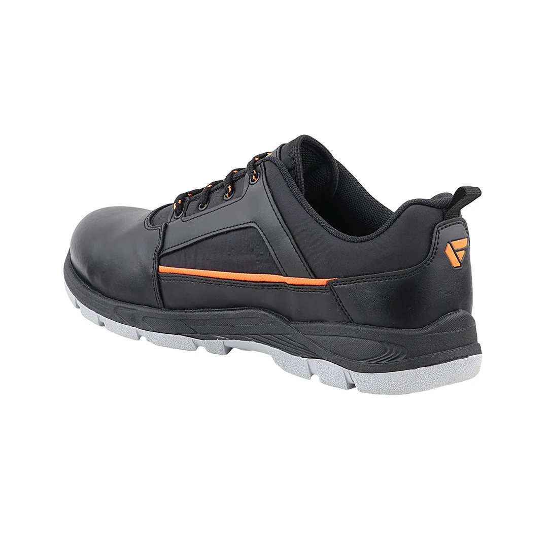 FUEL Armour 3 DD ISI Marked Synthetic Fabric Breathable Safety Shoes For Men's Steel Toe Cap With Double Density Rubberized PVC Sole (Black) - Image 5