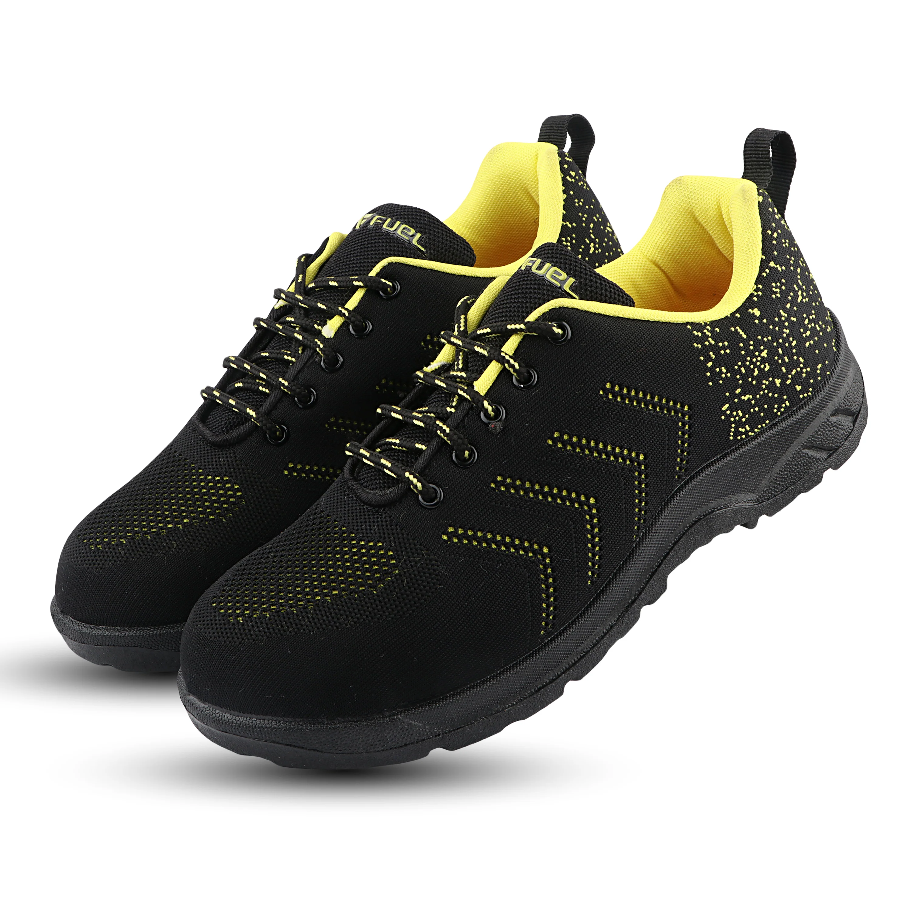 FUEL Arsenal Lightweight Safety Shoes for Men – Durable Industrial Sports Design with Strong Knitted Upper, PVC Sole, and 100J Metallic Toe Cap (UK 6–11) - Image 4