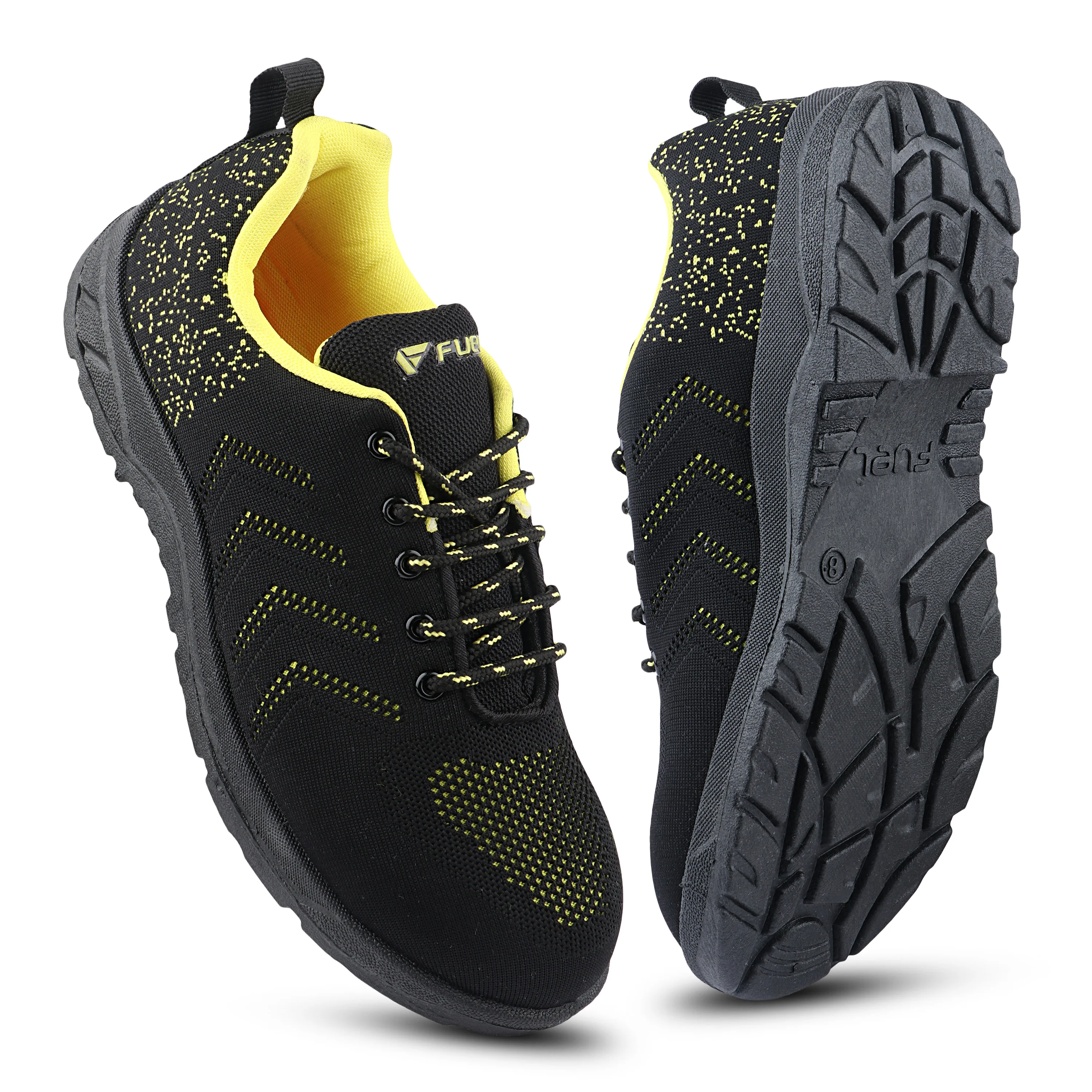 FUEL Arsenal Lightweight Safety Shoes for Men – Durable Industrial Sports Design with Strong Knitted Upper, PVC Sole, and 100J Metallic Toe Cap (UK 6–11) - Image 6