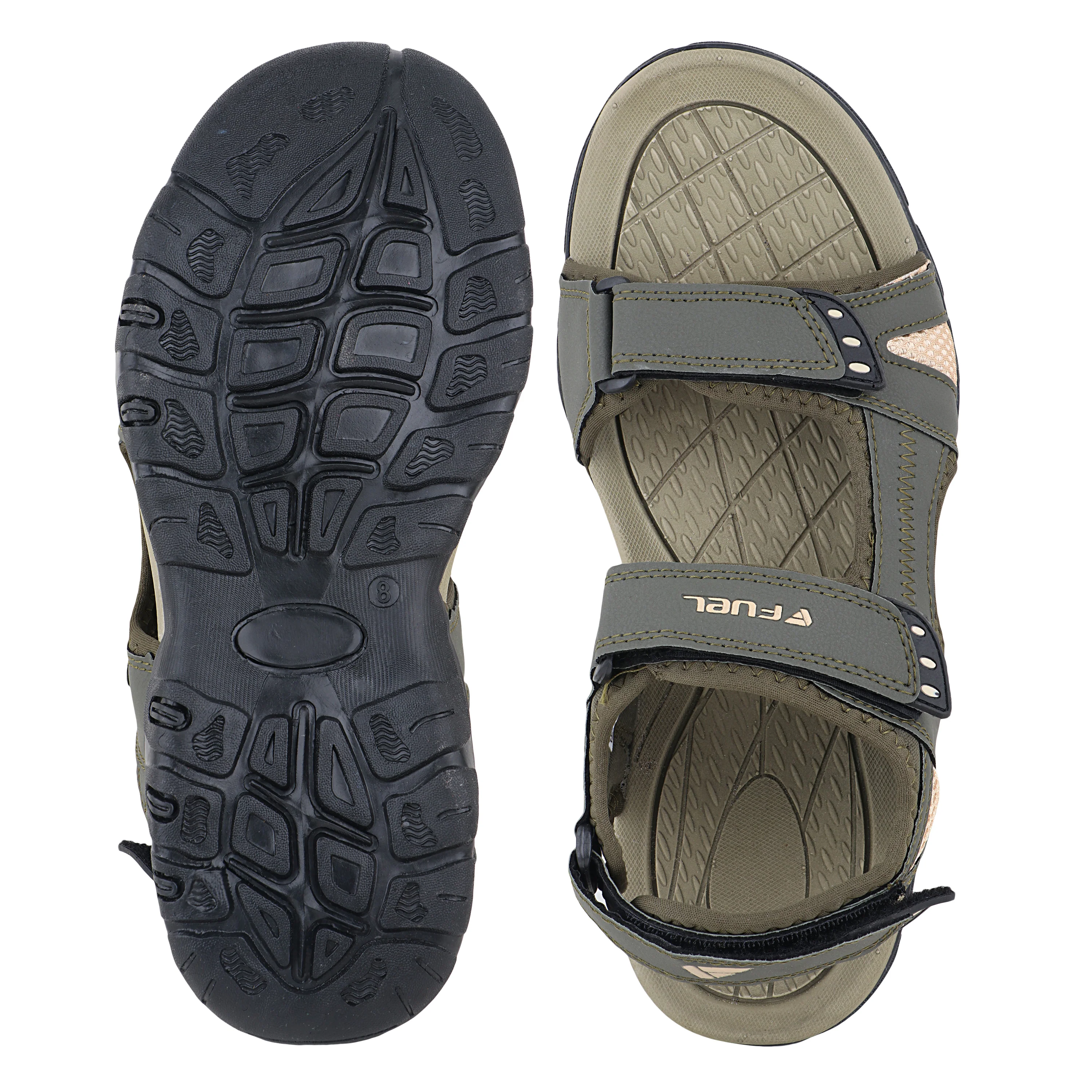 FUEL Blaze Comfortable Versatile Sporty Casual Sandals for Men (Olive) - Image 4
