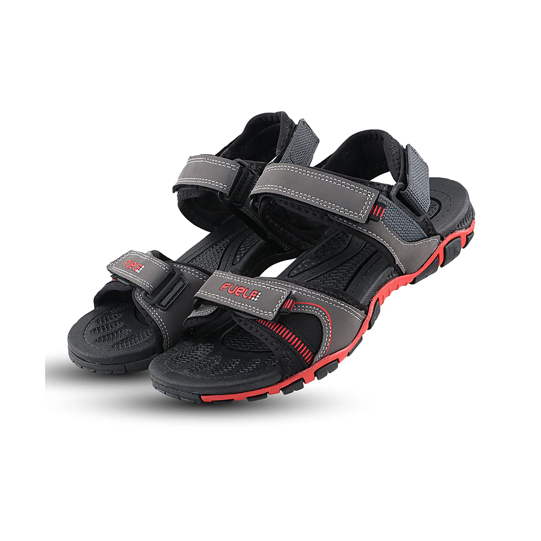 FUEL Bruno Sports Sandals for Men's (Grey) - Image 3