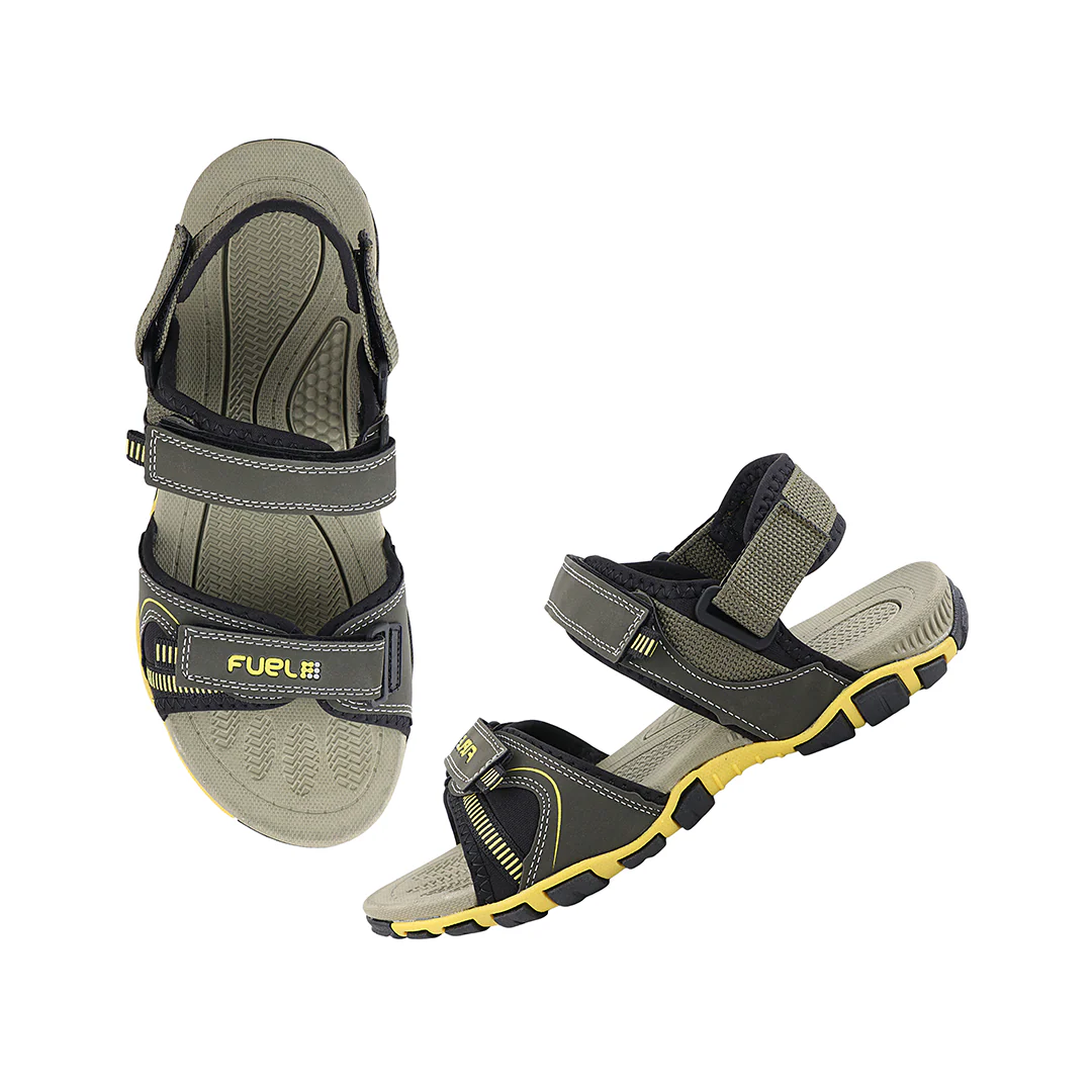FUEL Bruno Sports Sandals for Men's (Olive) - Image 4