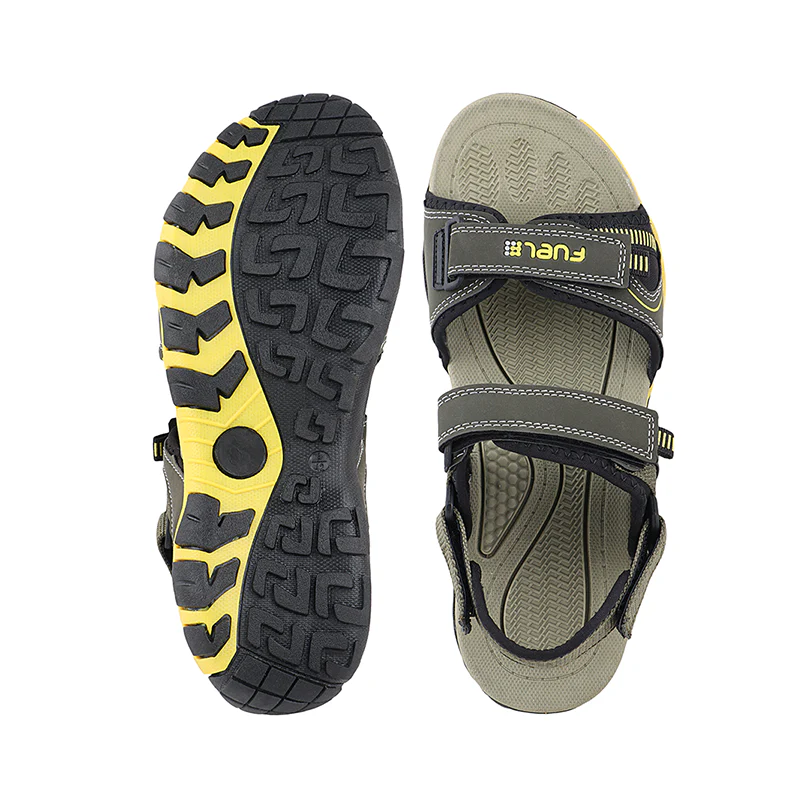 FUEL Bruno Sports Sandals for Men's (Olive) - Image 5