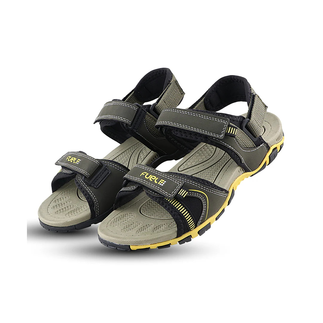 FUEL Bruno Sports Sandals for Men's (Olive) - Image 6