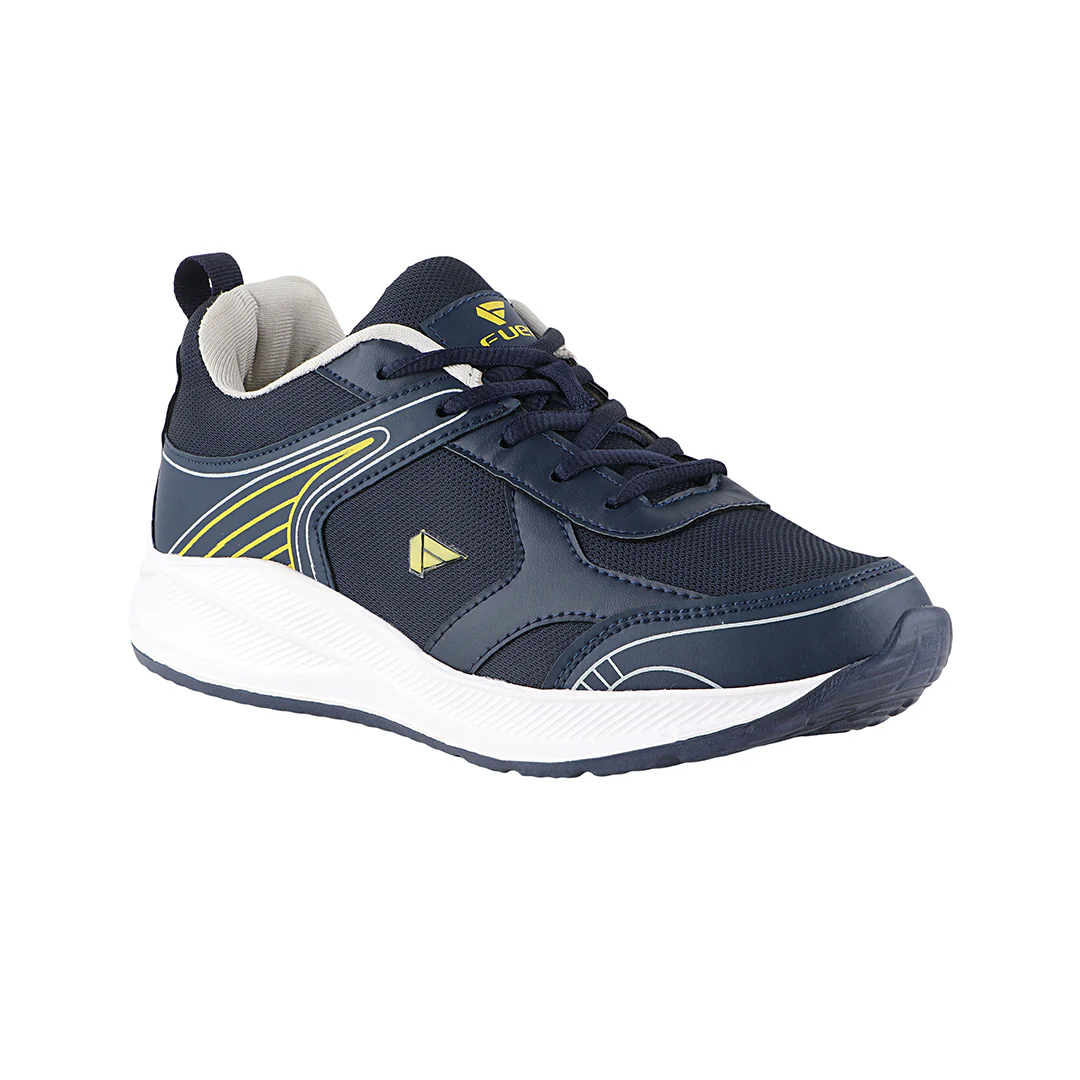 FUEL Carter Athletic Casual & Affordable Anti-Skid Sports Shoes for Men's (Navy-White)
