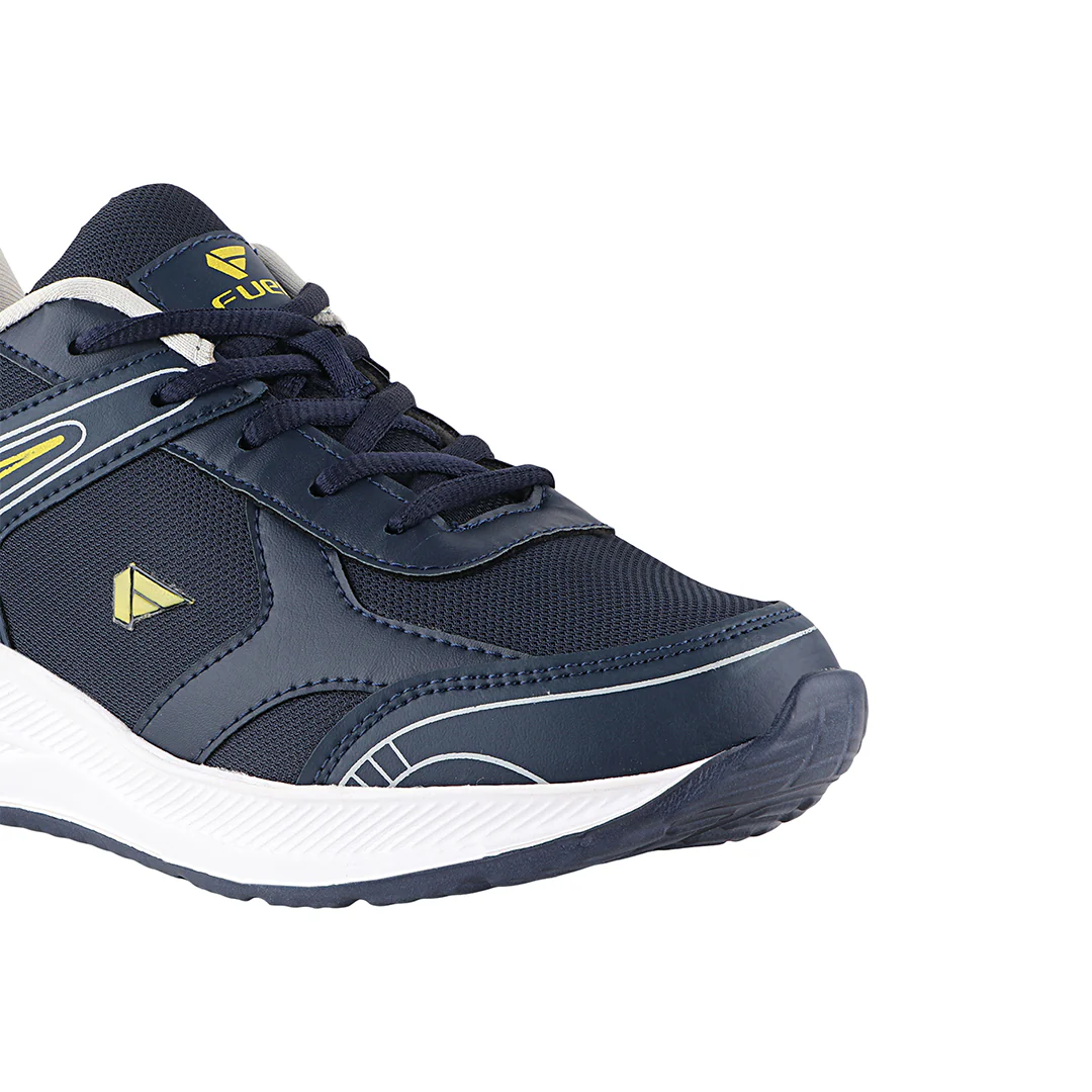 FUEL Carter Athletic Casual & Affordable Anti-Skid Sports Shoes for Men's (Navy-White) - Image 2