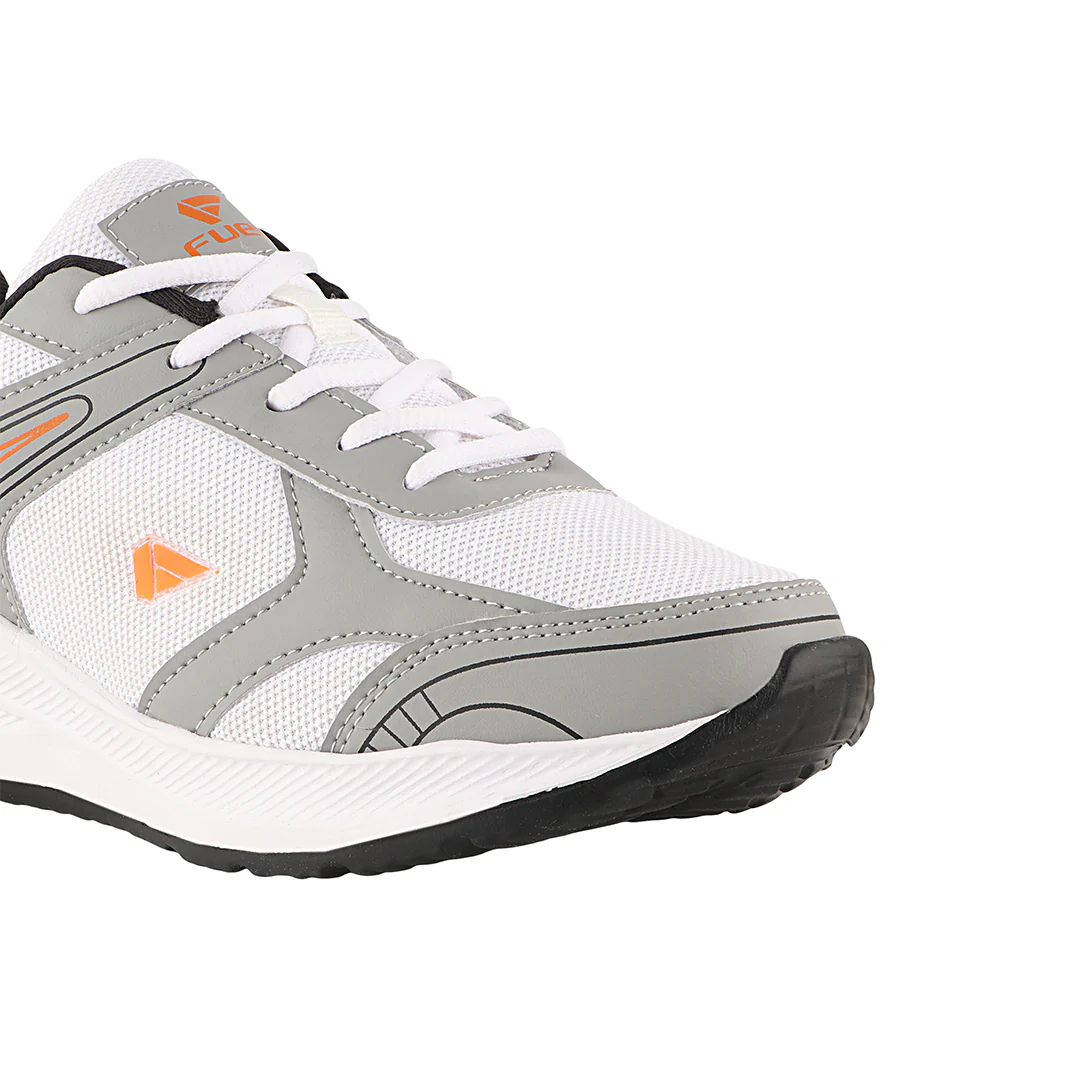 FUEL Carter Athletic Casual & Affordable Anti-Skid Sports Shoes for Men's (White) - Image 2
