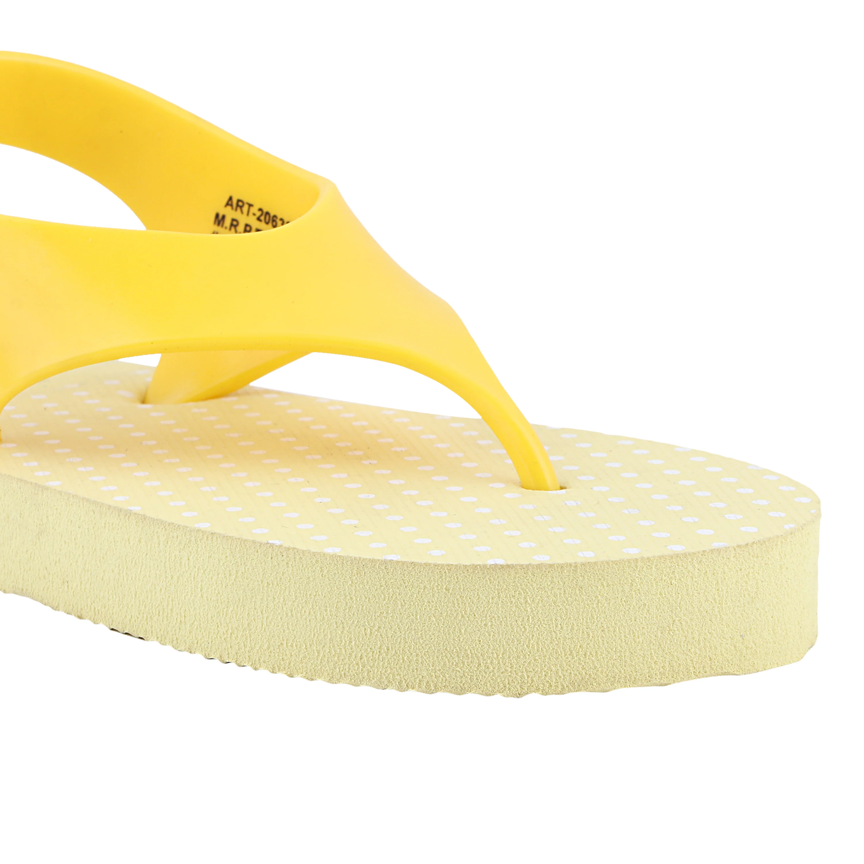 FUEL Casio Adjustable Velcro Strap & Comfortable EVA Slipper for Kids (Yellow) - Image 2