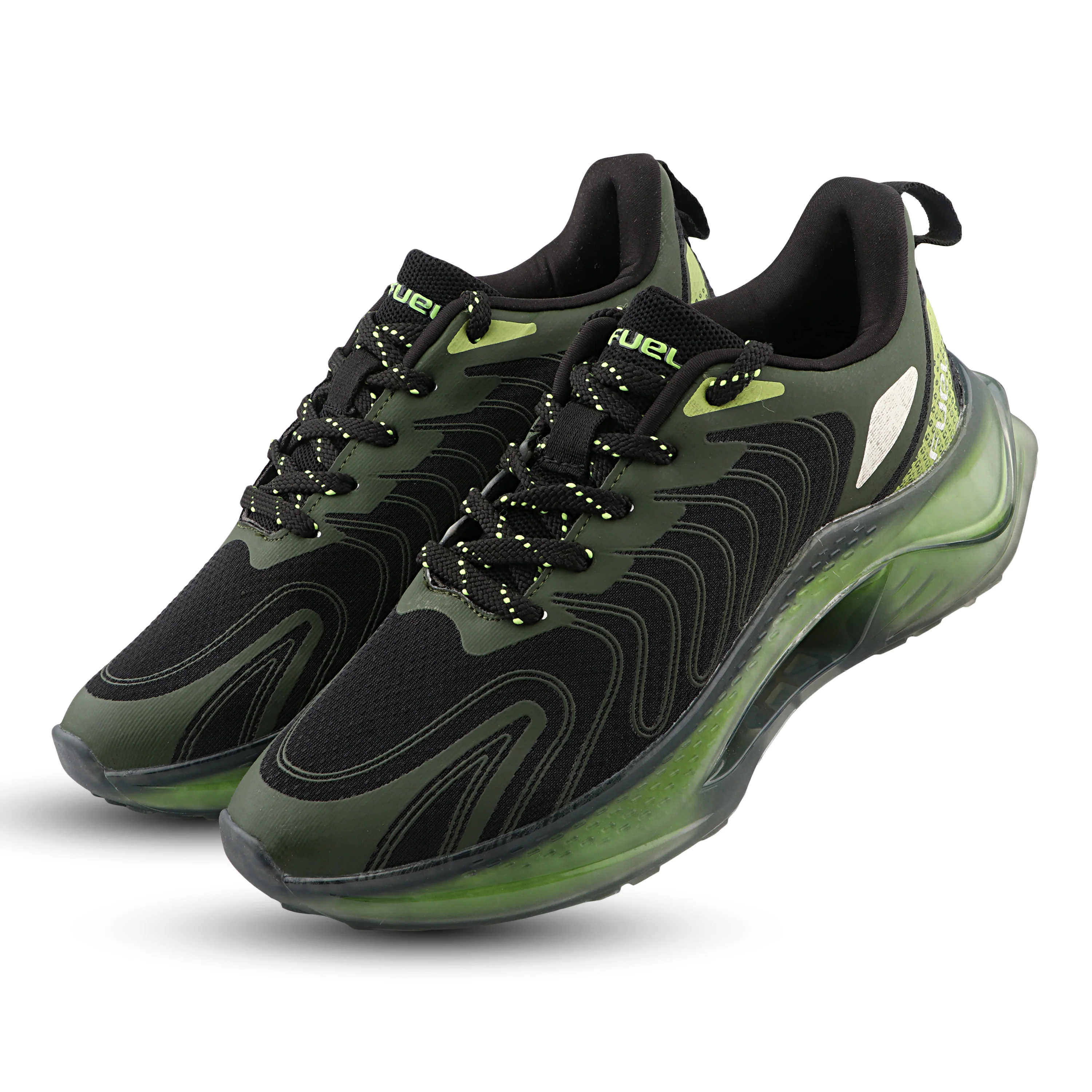 FUEL Cave Lightweight & Breathable with Comfortable Cushioning & Modern Style Sports Shoes for Men's (Green) - Image 3