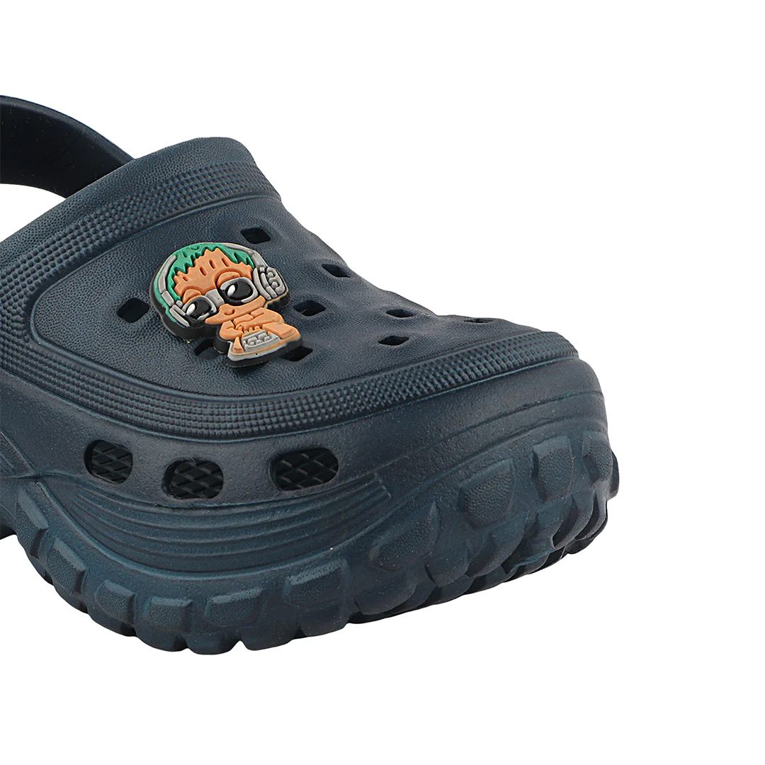 FUEL Poddle Cute & Lightweight EVA Slip-On Clogs for Kids (Navy) - Image 3