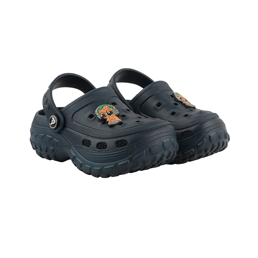 FUEL Poddle Cute & Lightweight EVA Slip-On Clogs for Kids (Navy) - Image 4