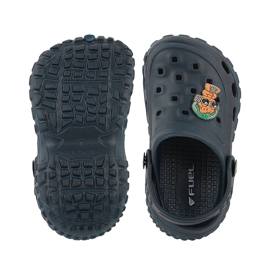 FUEL Poddle Cute & Lightweight EVA Slip-On Clogs for Kids (Navy) - Image 5
