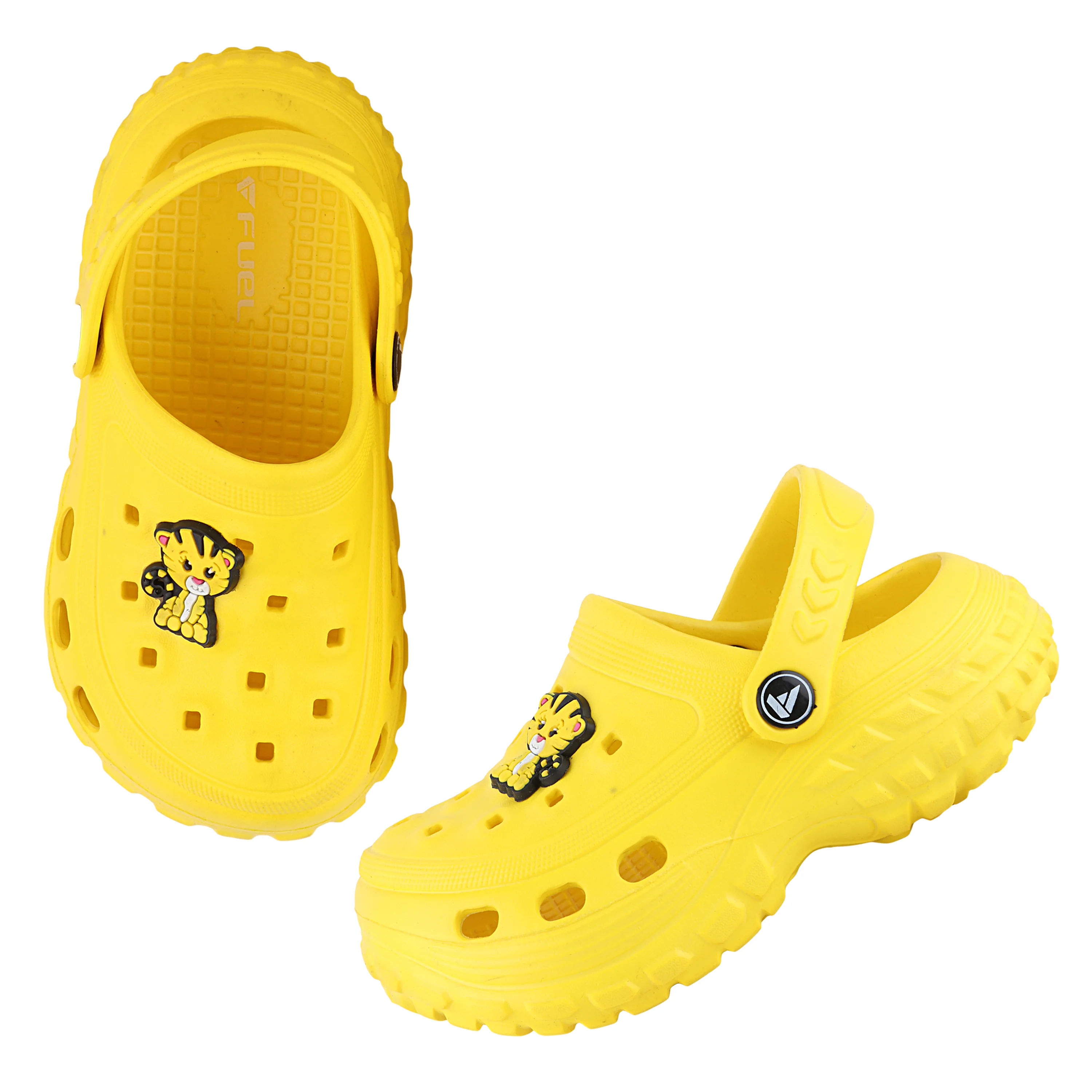 FUEL Poddle Cute & Lightweight EVA Slip-On Clogs for Kids (Yellow) - Image 7
