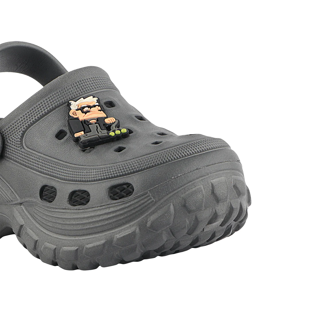 FUEL Poddle Cute & Lightweight EVA Slip-On Clogs for Kids (Grey) - Image 3
