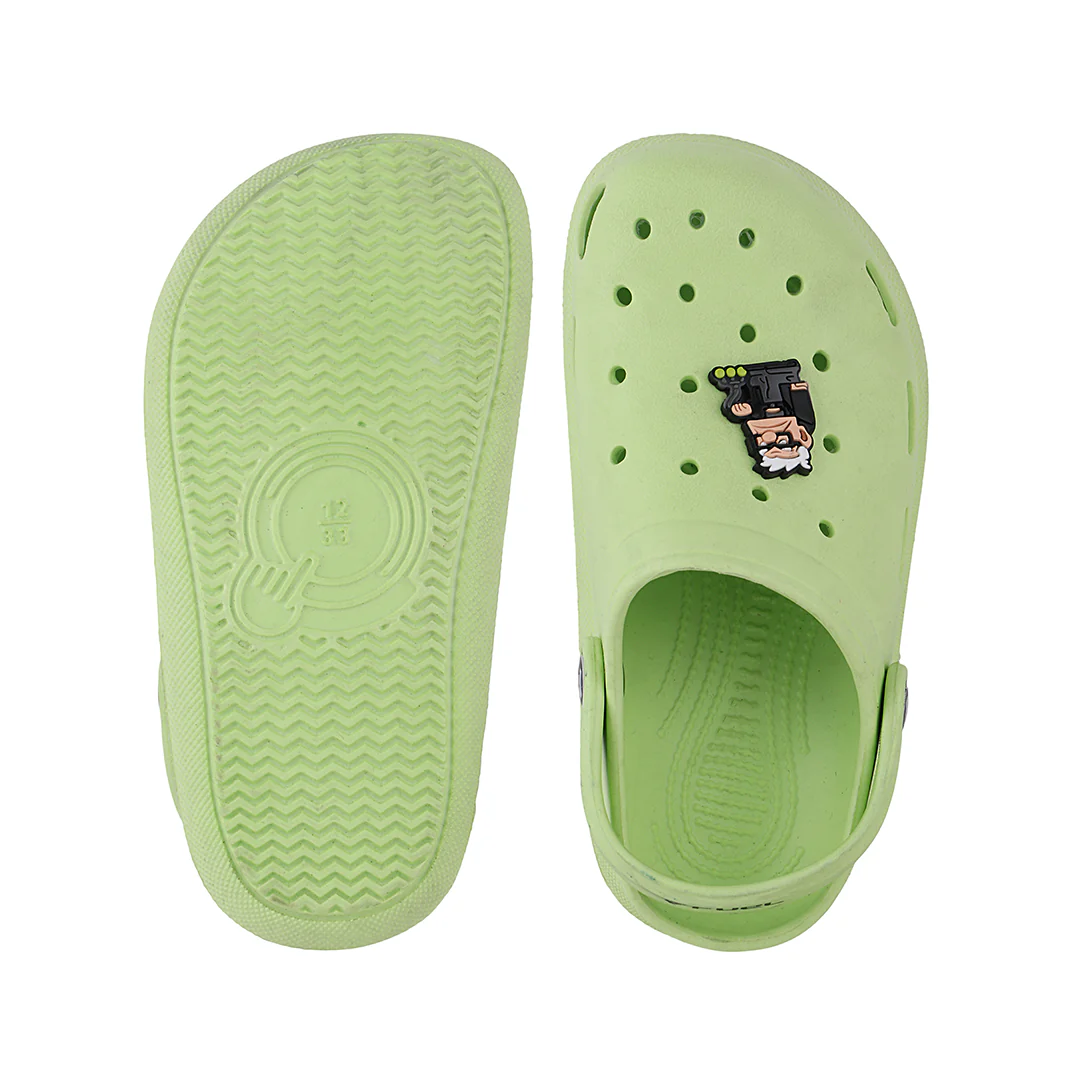 FUEL Hooper Lightweight & Comfortable Pull-On Casual Clogs with Cushioned Footbed for Kids (Green) - Image 6