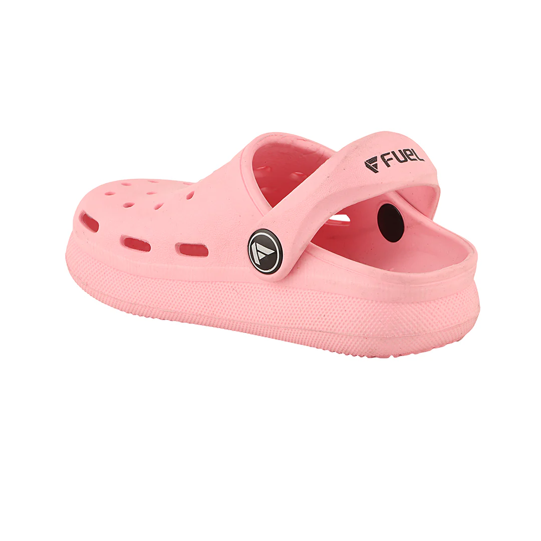 FUEL Hooper Lightweight & Comfortable Pull-On Casual Clogs with Cushioned Footbed for Kids (Pink) - Image 4
