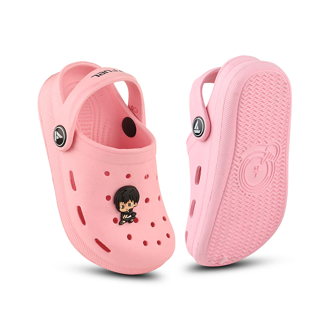 FUEL Hooper Lightweight & Comfortable Pull-On Casual Clogs with Cushioned Footbed for Kids (Pink) - Image 7