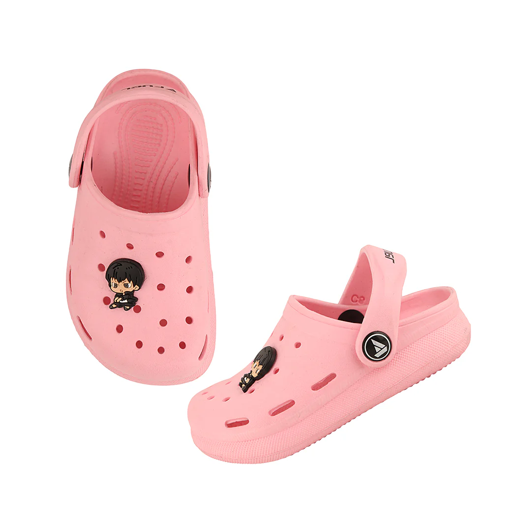 FUEL Hooper Lightweight & Comfortable Pull-On Casual Clogs with Cushioned Footbed for Kids (Pink) - Image 8