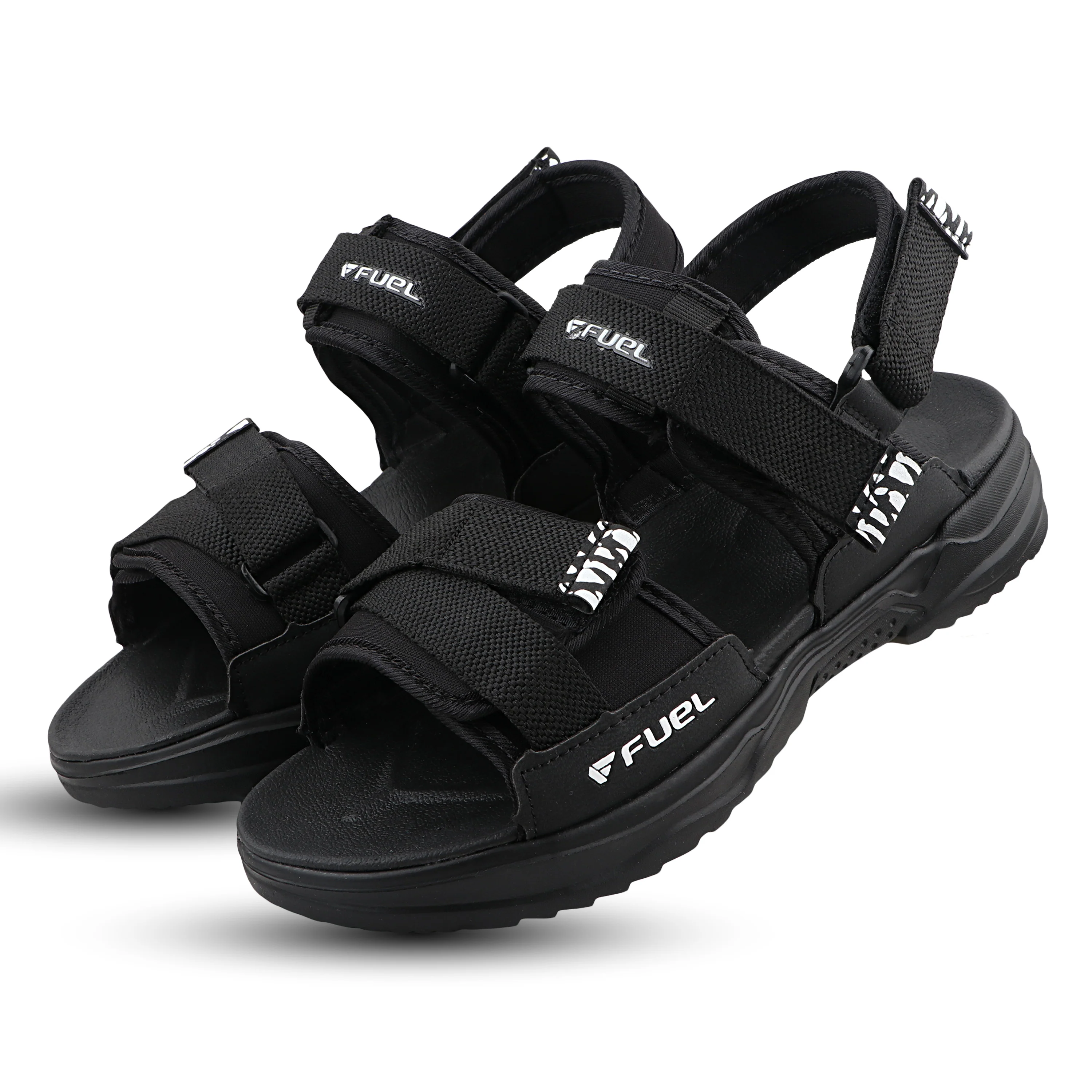 FUEL Combat-01 Breathable & Anti-Skid Outdoor Sandals For Men's (Black) - Image 3