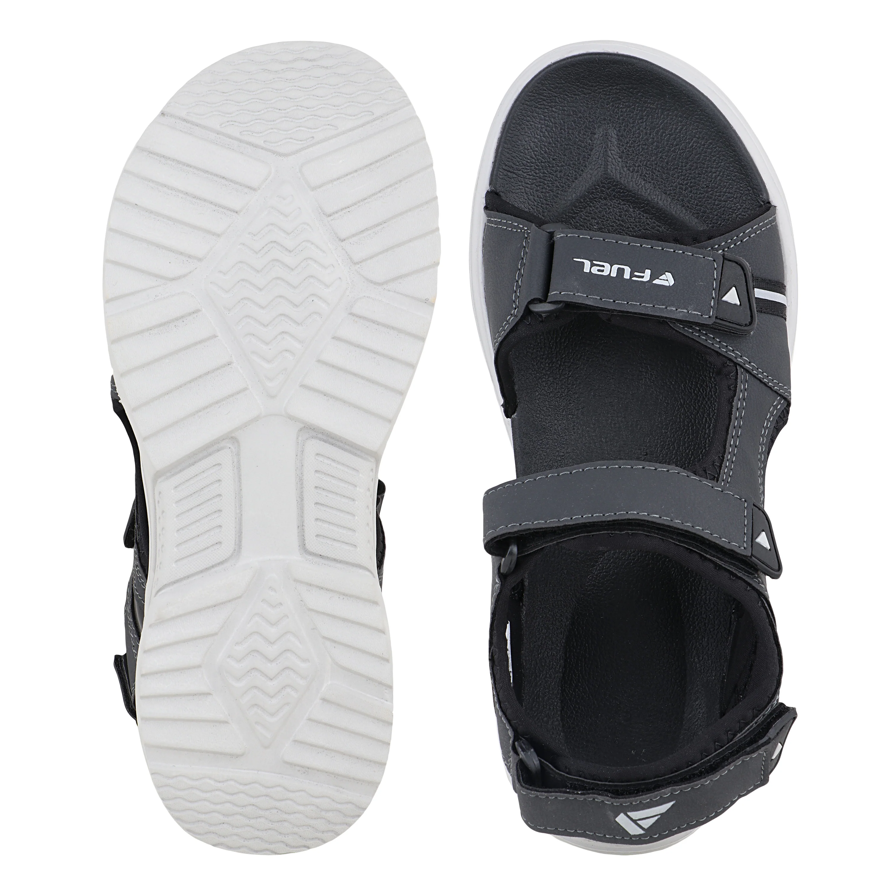 FUEL Combat-03 Sports Chunky Sandals For Men's (Grey) - Image 4