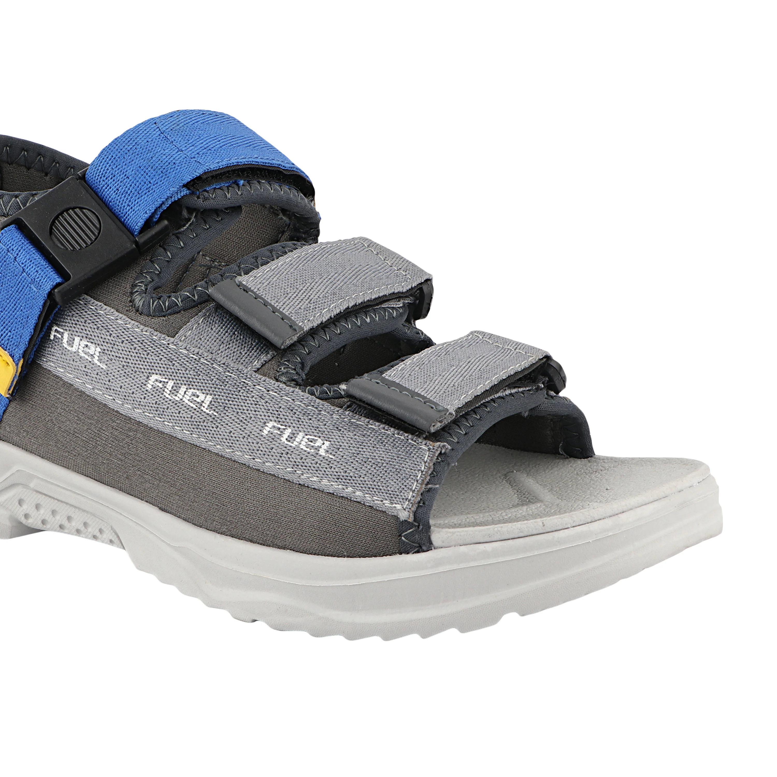 FUEL Combat-05 Comfortable and Stylish Casual Sandals For Men's (Grey) - Image 2