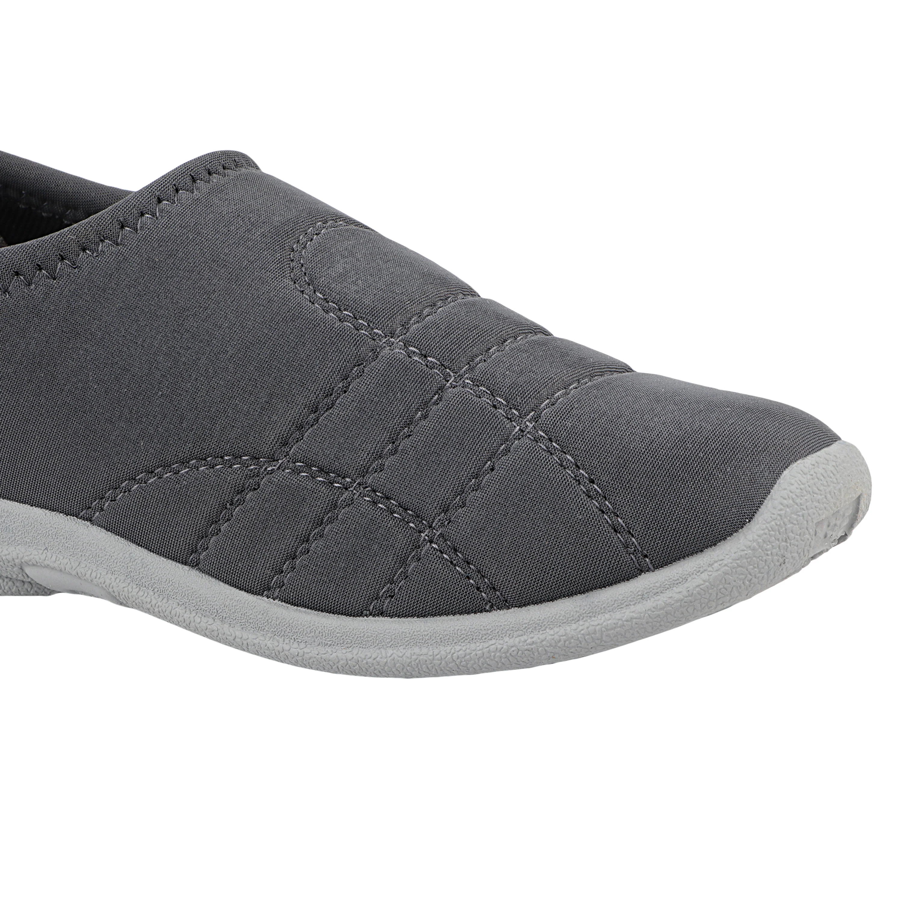 FUEL Comfort-05 Lightweight & Breathable Lycra Upper with Cushioned Footbed Casual Slip-On Shoes for Women's (Grey) - Image 2
