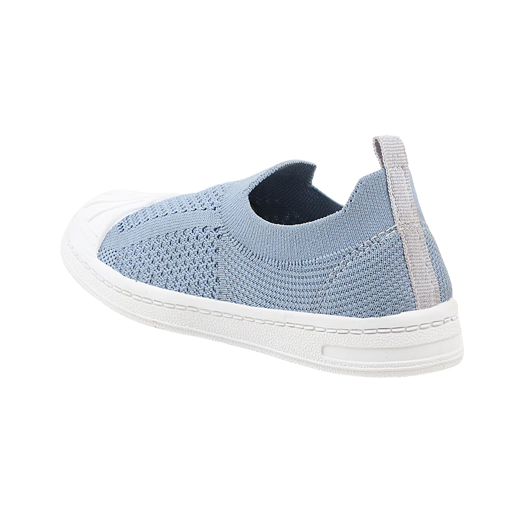 FUEL Charli Breathable Knitted Design Comfortable and Stylish Anti-Slip Sole Shoes for Kids (Blue) - Image 3