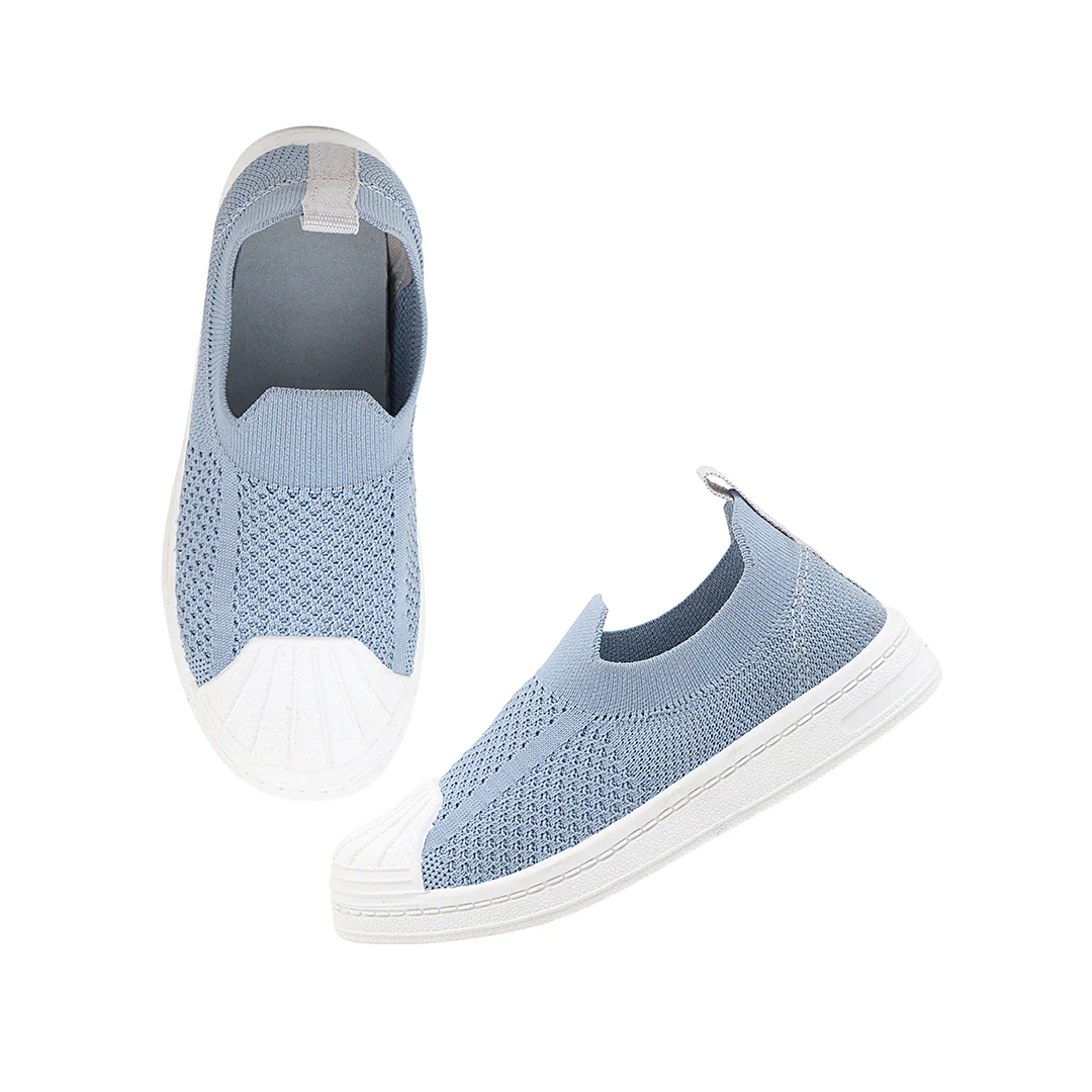 FUEL Charli Breathable Knitted Design Comfortable and Stylish Anti-Slip Sole Shoes for Kids (Blue) - Image 7