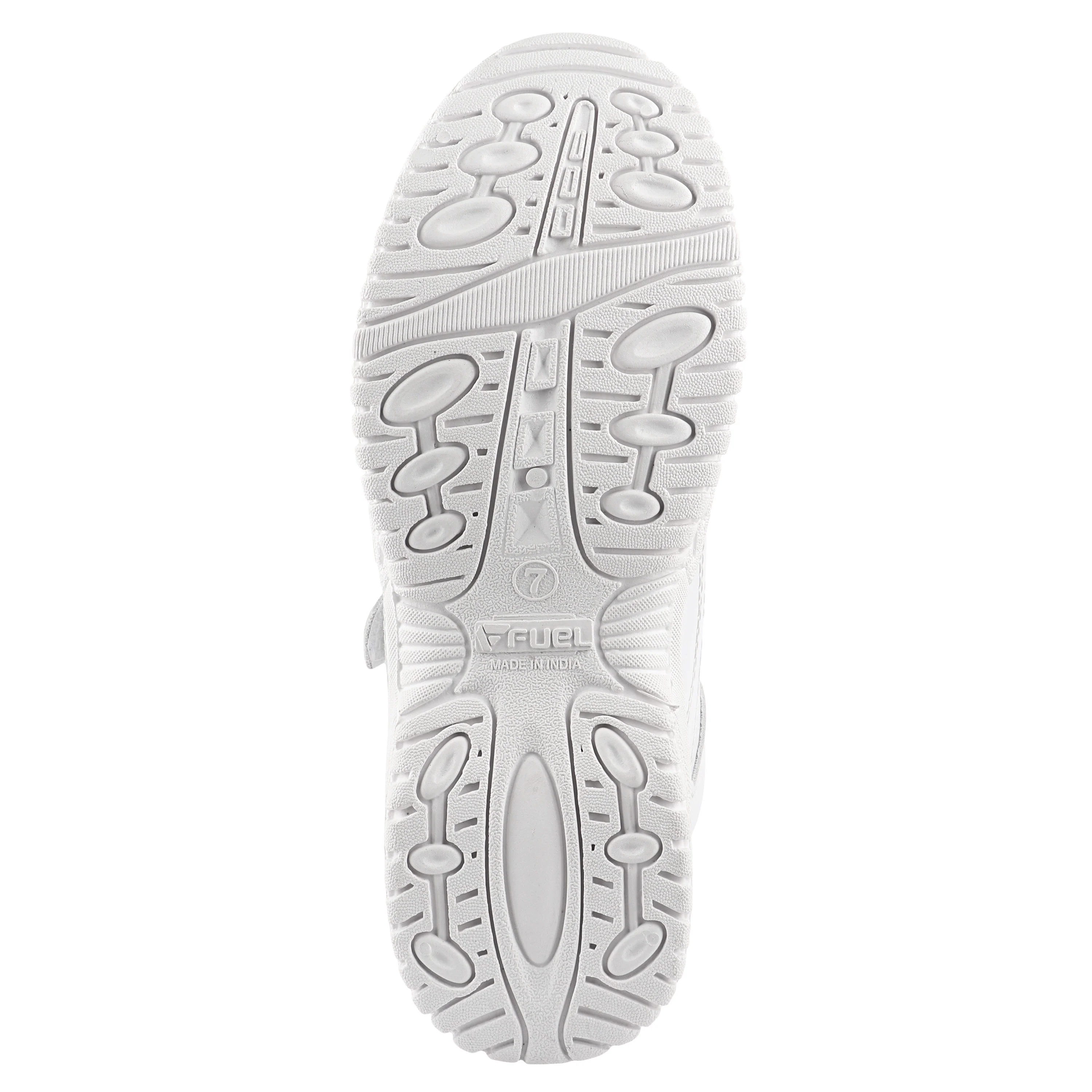 FUEL Comfortable & Breathable School Shoes for Kids in White (Fun-Gola) - Image 5