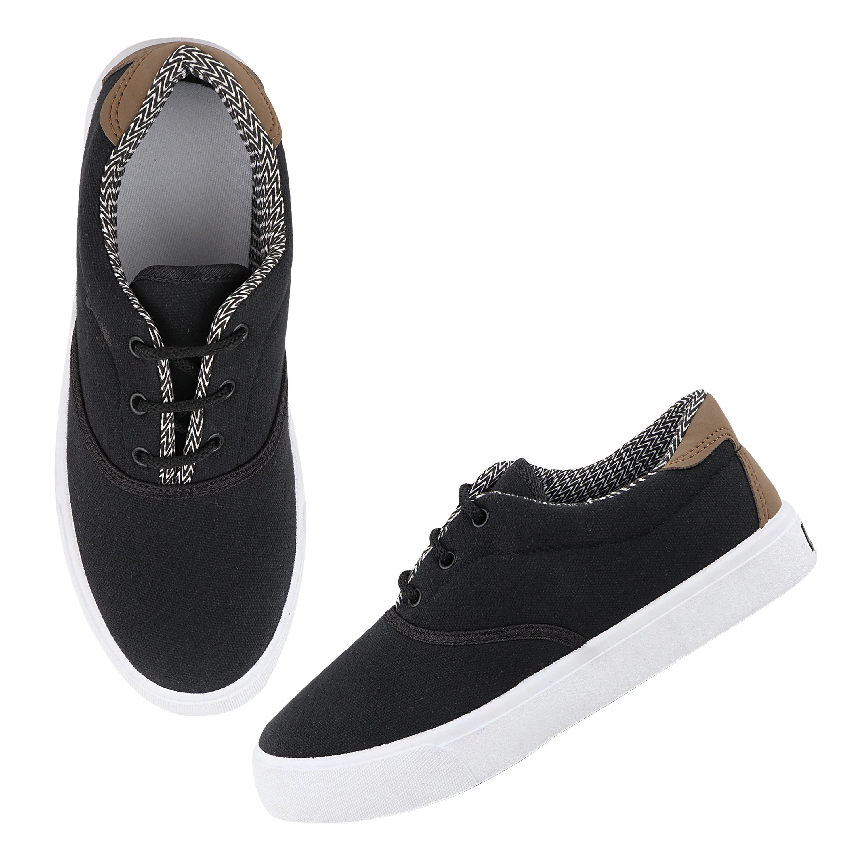 FUEL Street Sneakers Cushioned Footbed Comfortable Casual & Everyday Shoes For Boy's (Black) - Image 6