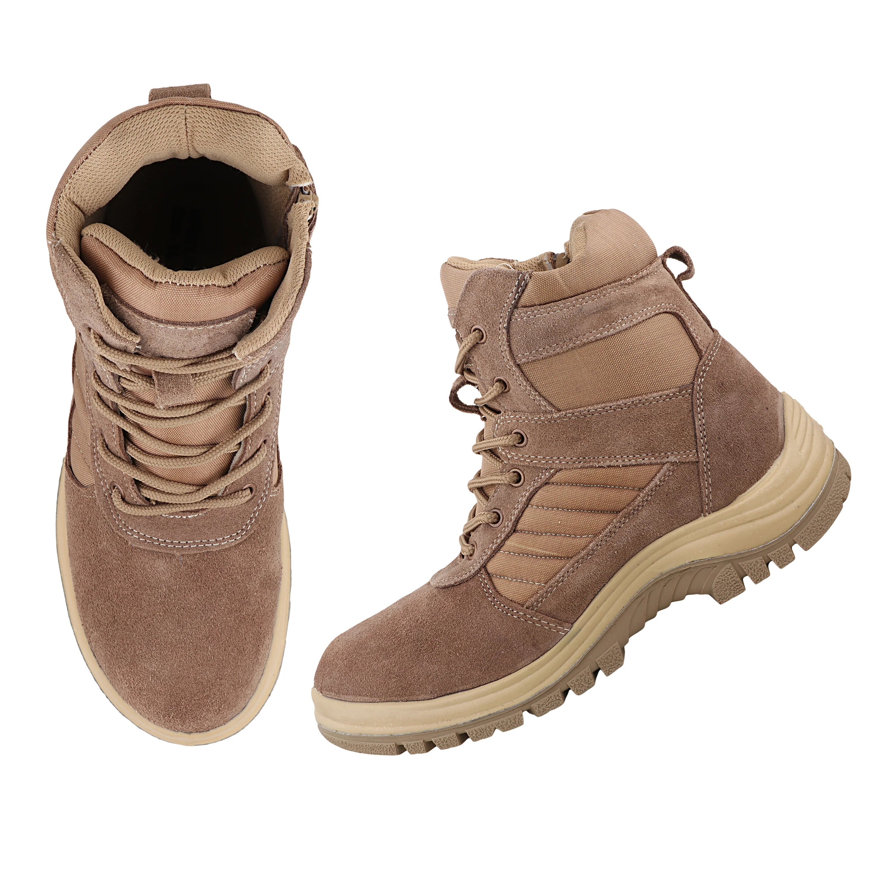 FUEL DMS Trendy Synthetic Leather Lightweight Comfortable Outdoor Casual Shoes Lace-Up High Ankle Boots (Brown) - Image 6