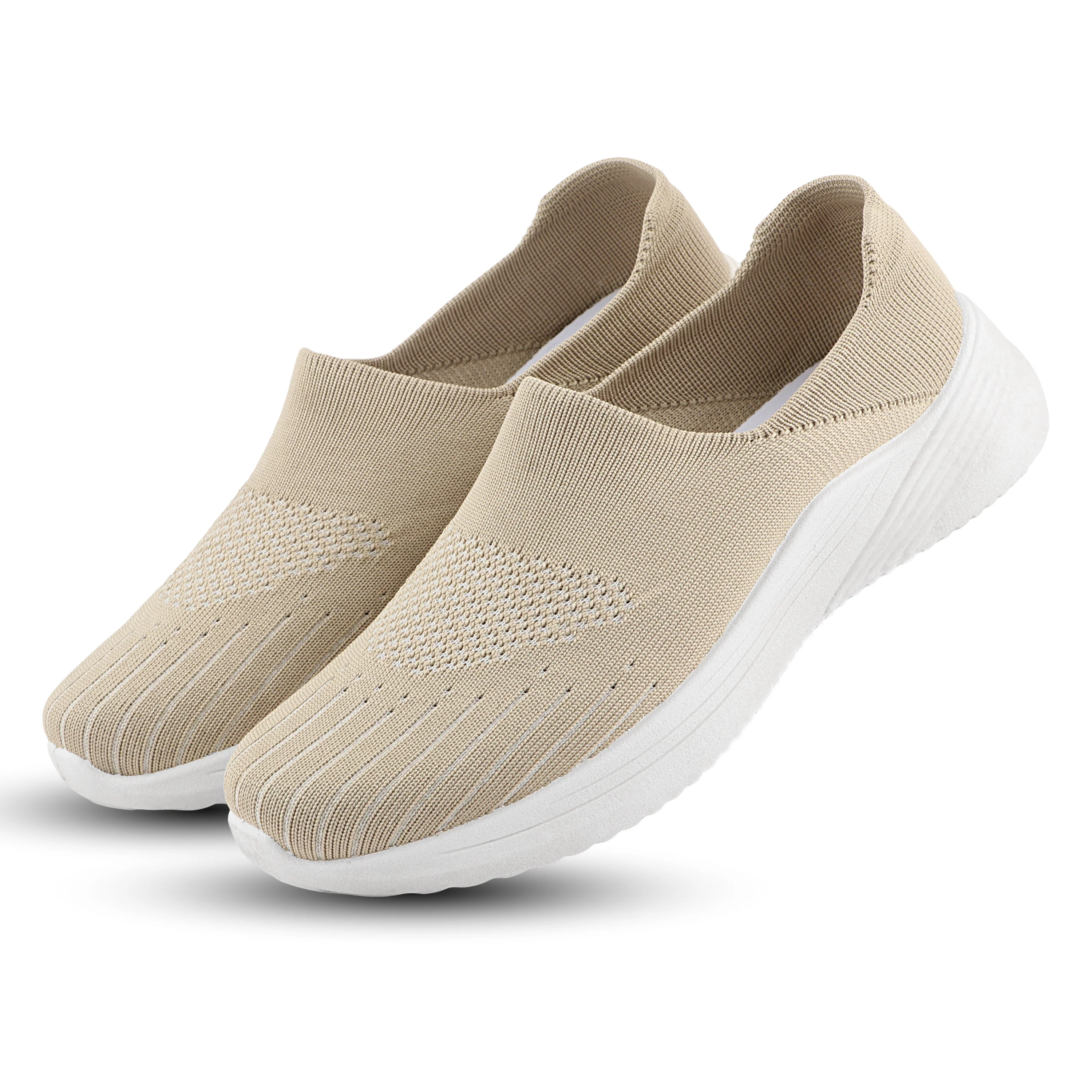 FUEL Drive Anti-Skid Slip-on Sports Shoes for Women (Beige) - Image 3