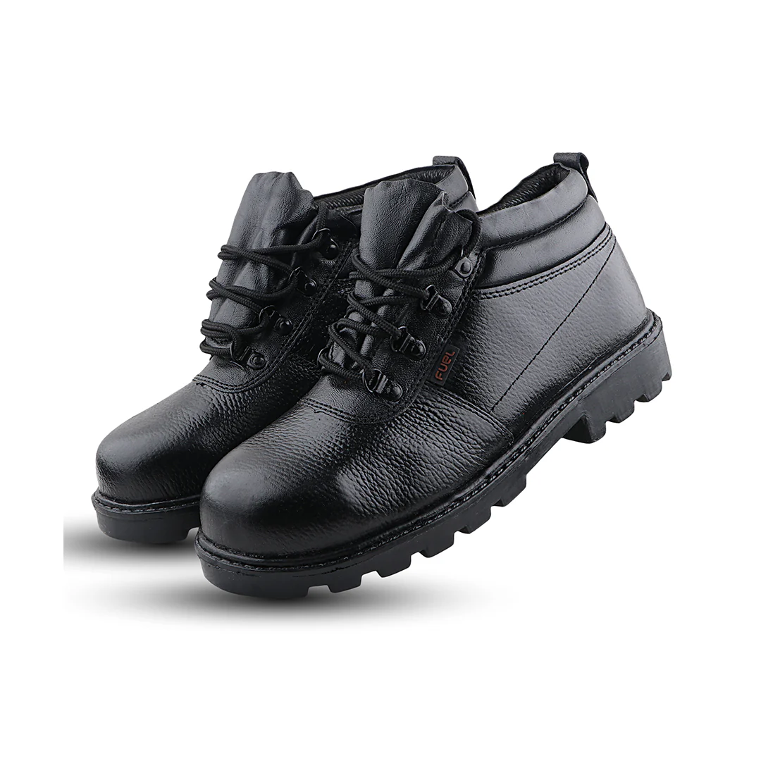 FUEL Flamingo HC Men's Black Lightweight PU Sole Industrial Safety Shoes with Impact Resistant (100 Joules) - Image 5