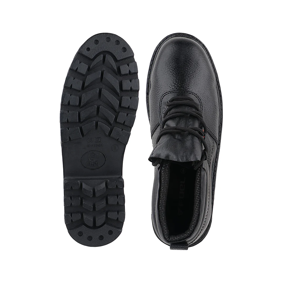 FUEL Flamingo HC Men's Black Lightweight PU Sole Industrial Safety Shoes with Impact Resistant (100 Joules) - Image 6